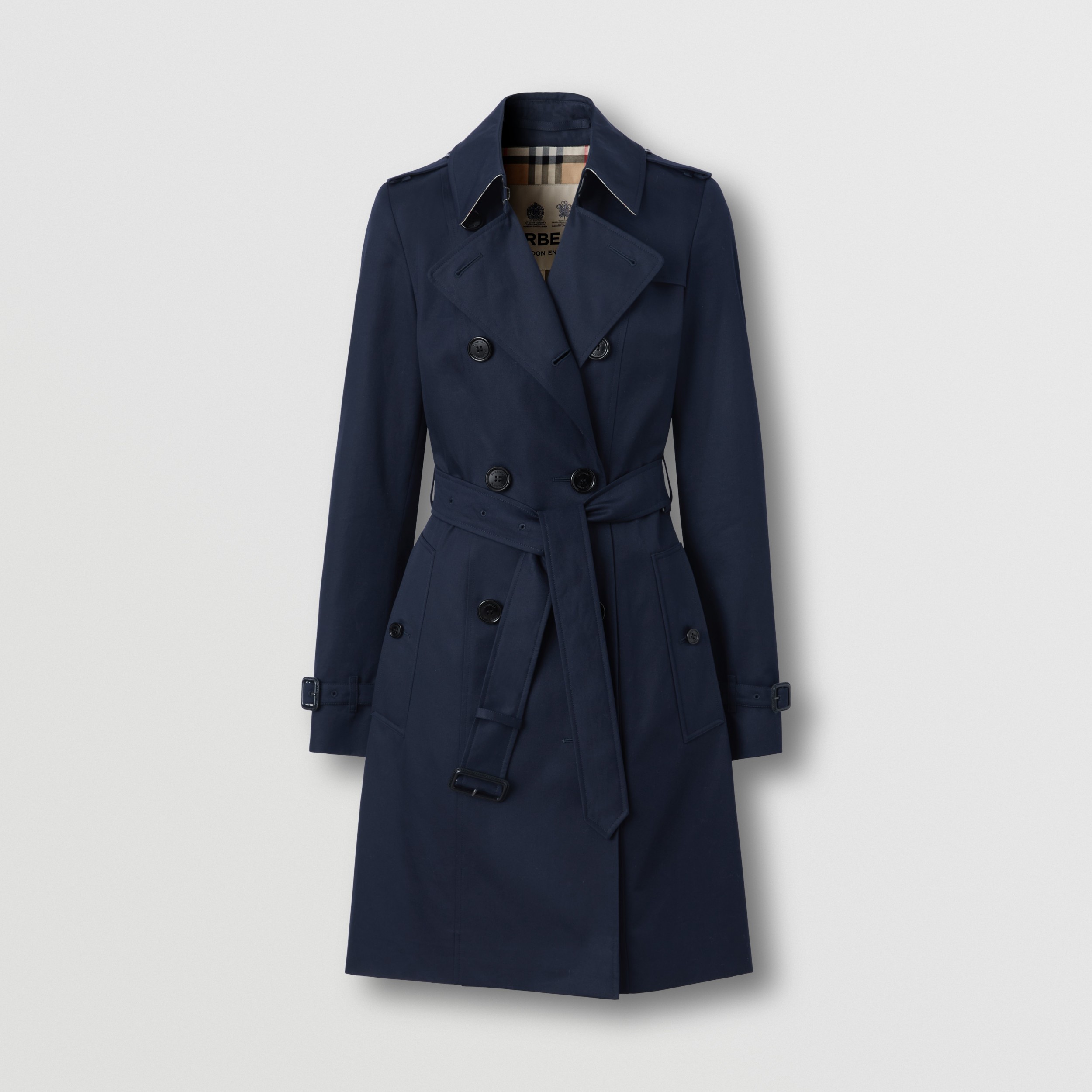 Mid-length Chelsea Heritage Trench Coat in Coal Blue - Women | Burberry ...
