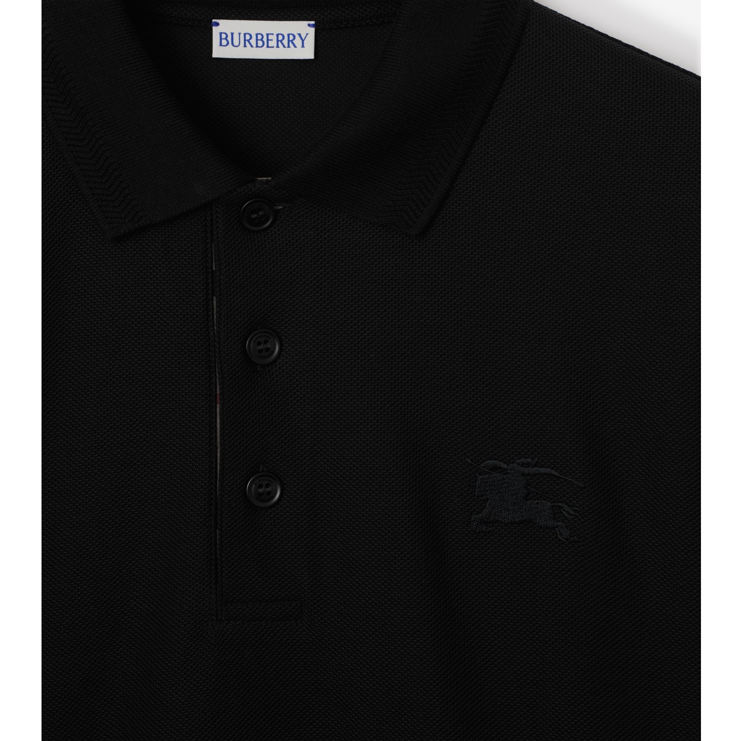 Langärmeliges Baumwoll-Poloshirt