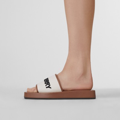 burberry sliders womens