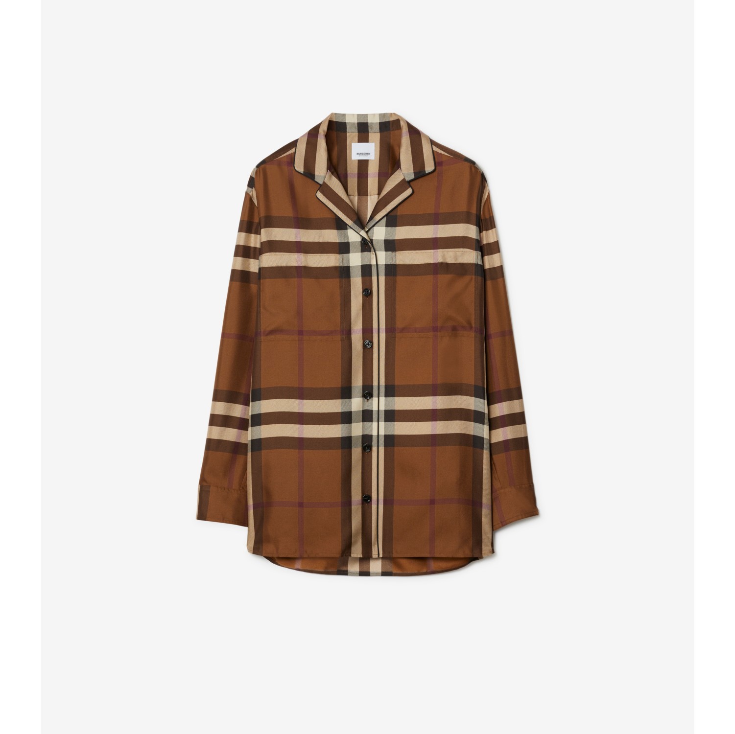 Vintage burberry silk clearance shirt