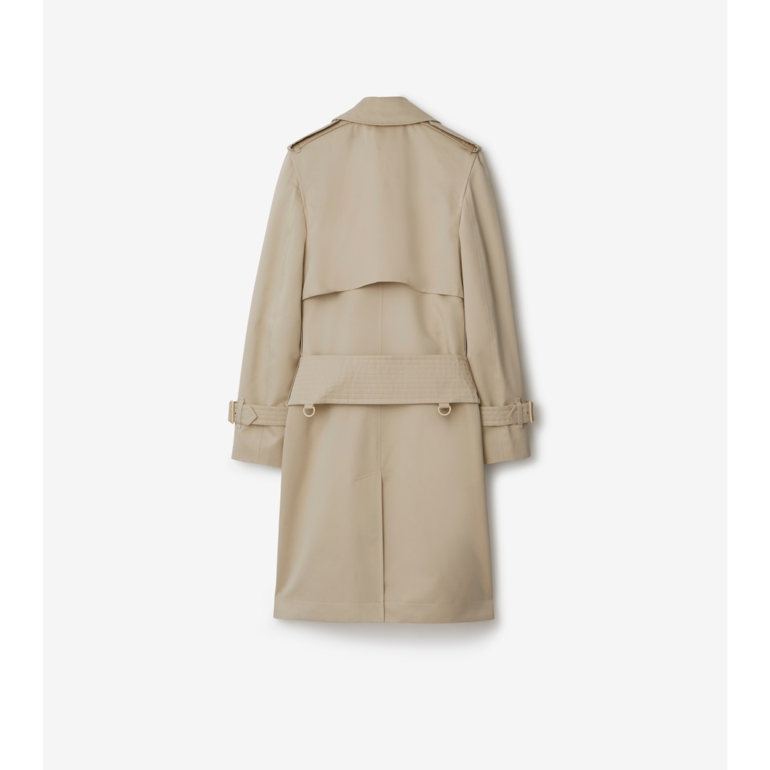 Mid-length Cotton Silk Trench Coat