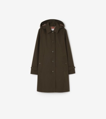 Hooded Car Coat in Snug brown - Women | Burberry® Official