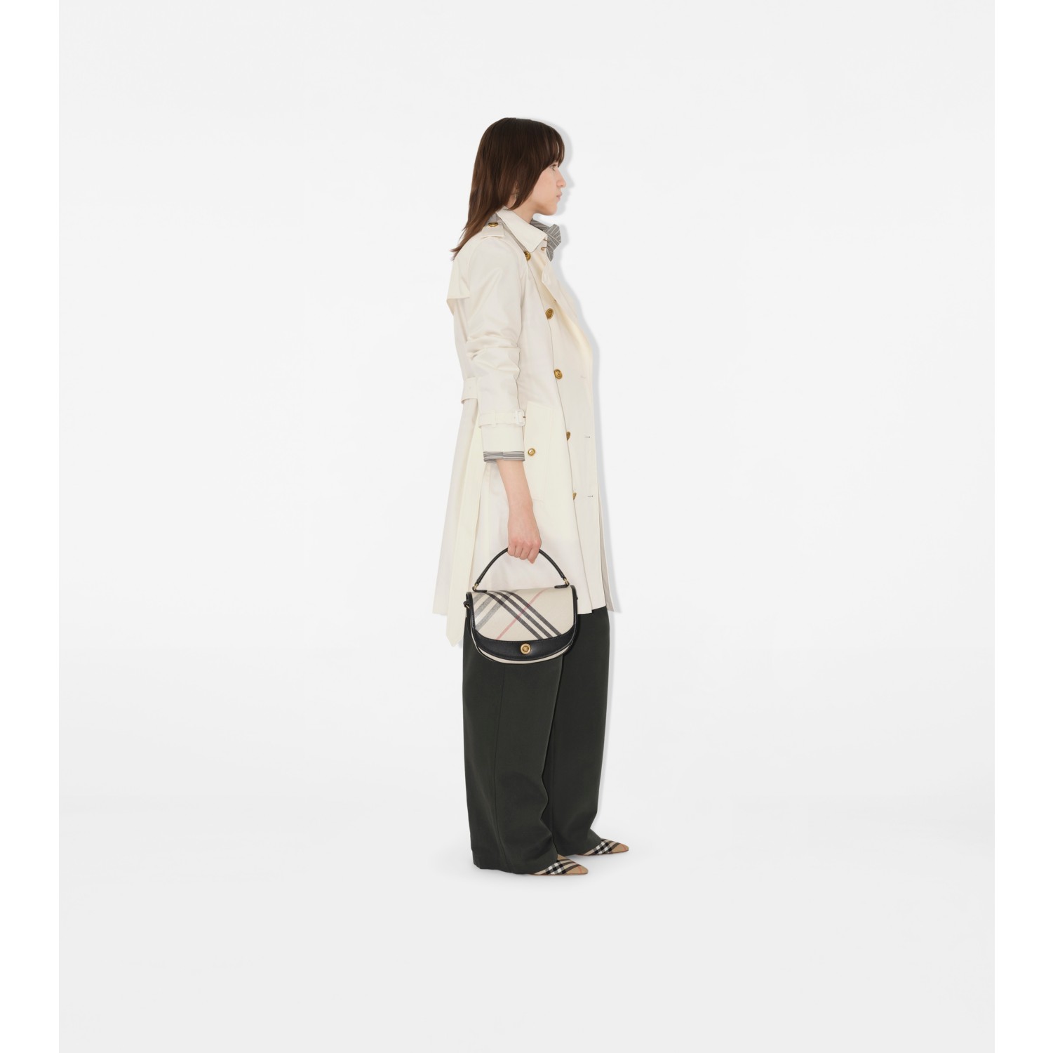 Mid-length Gabardine Kensington Trench Coat