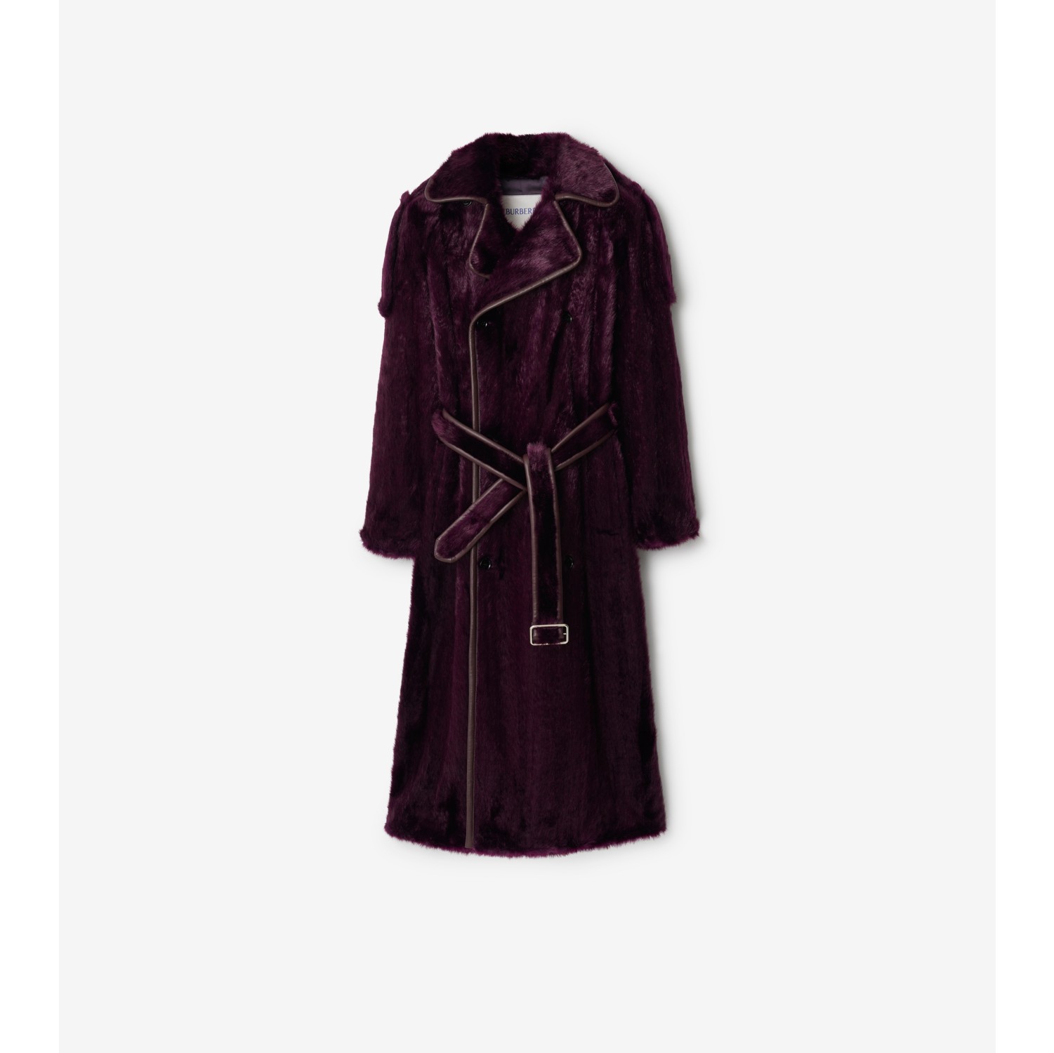 Burberry clearance coat fur