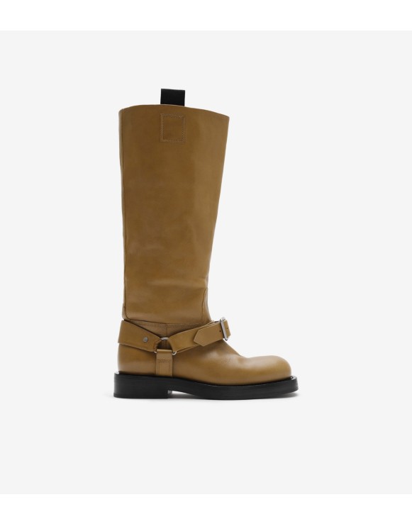 Burberry boots brown best sale