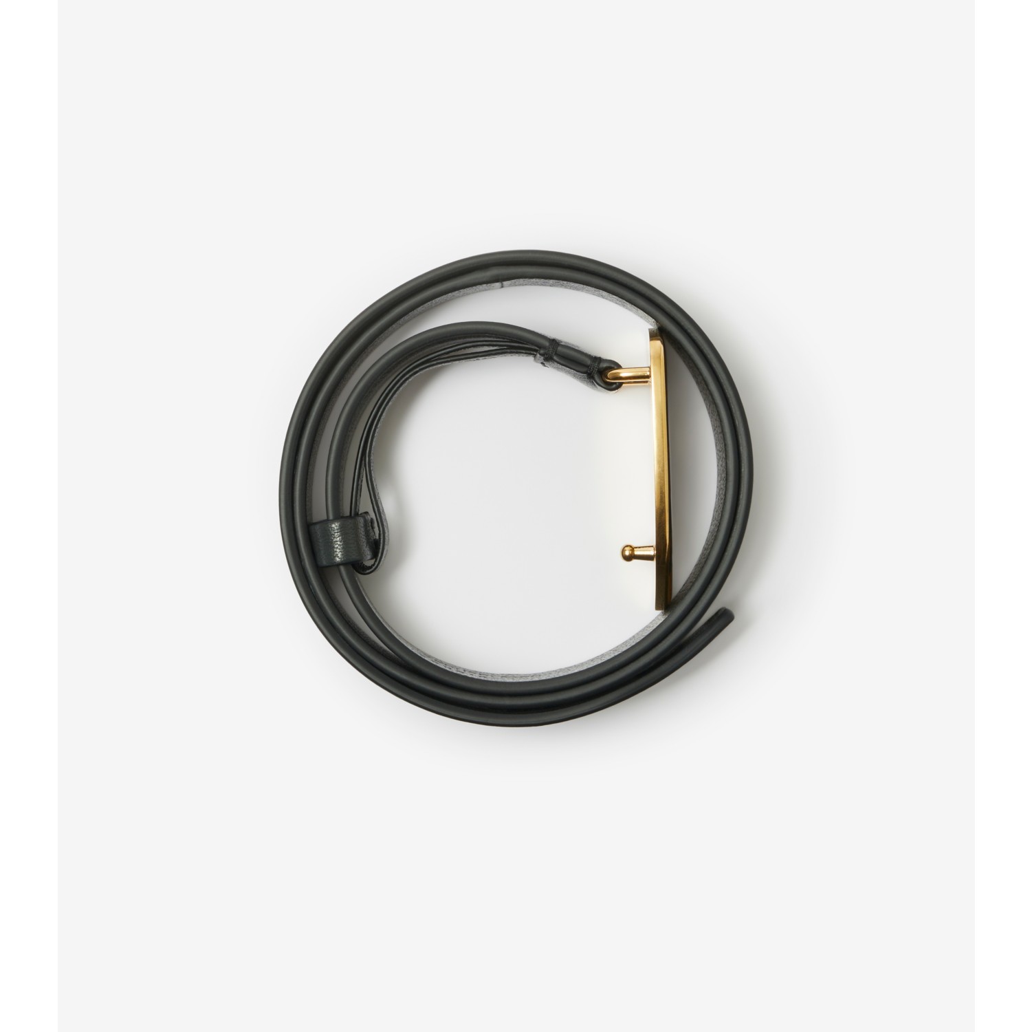 Leather Shield EKD Belt in Slate - Women | Burberry® Official