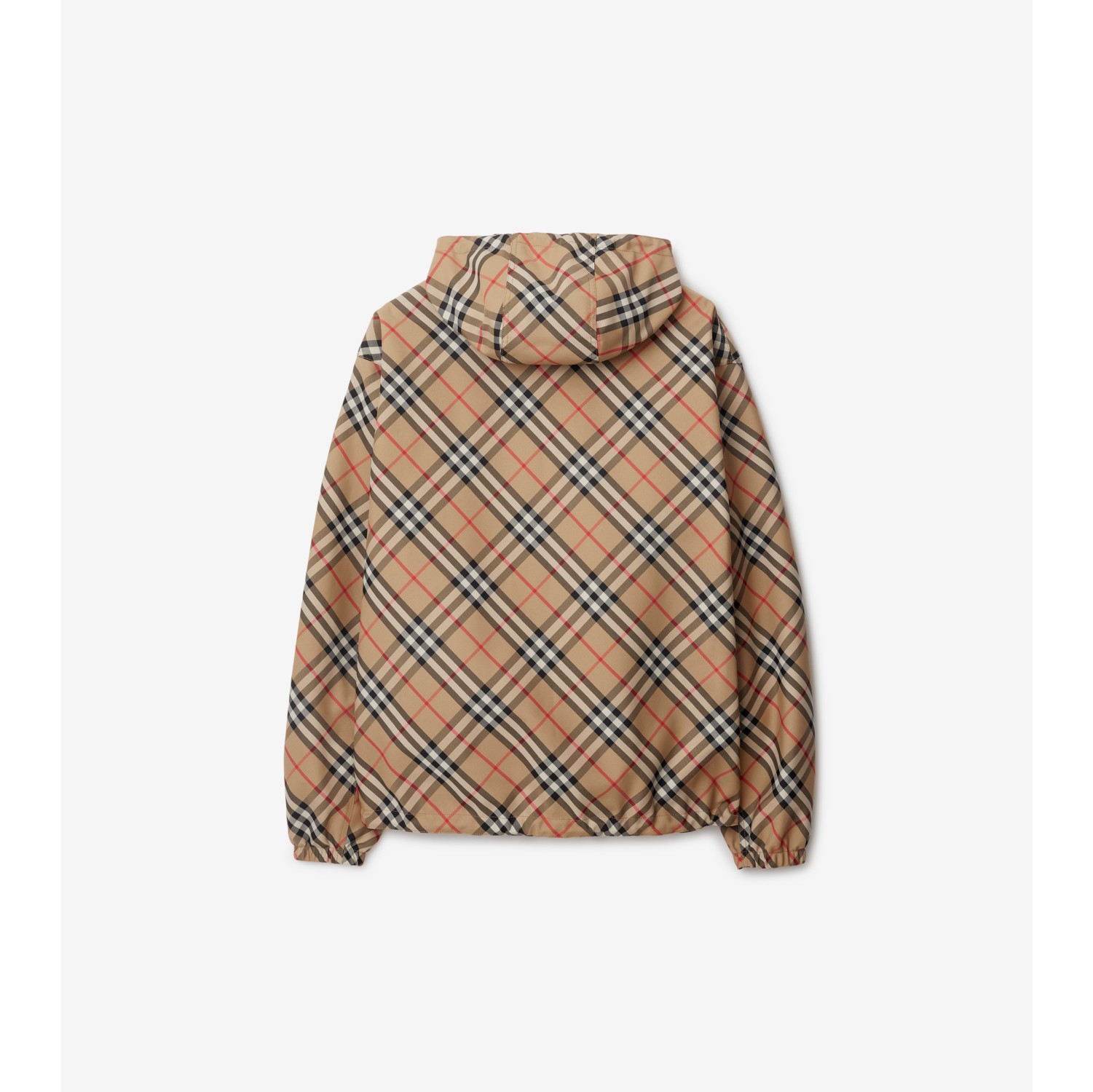 Reversible Check Hooded Jacket