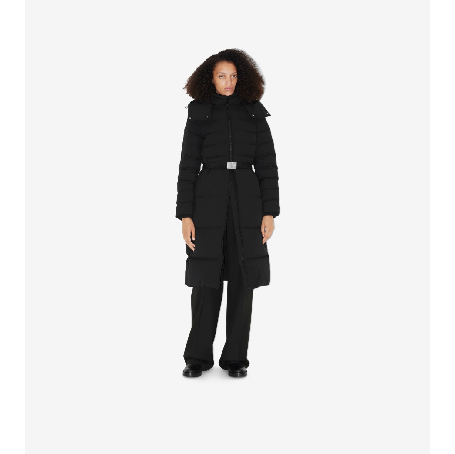 Belted Puffer Coat