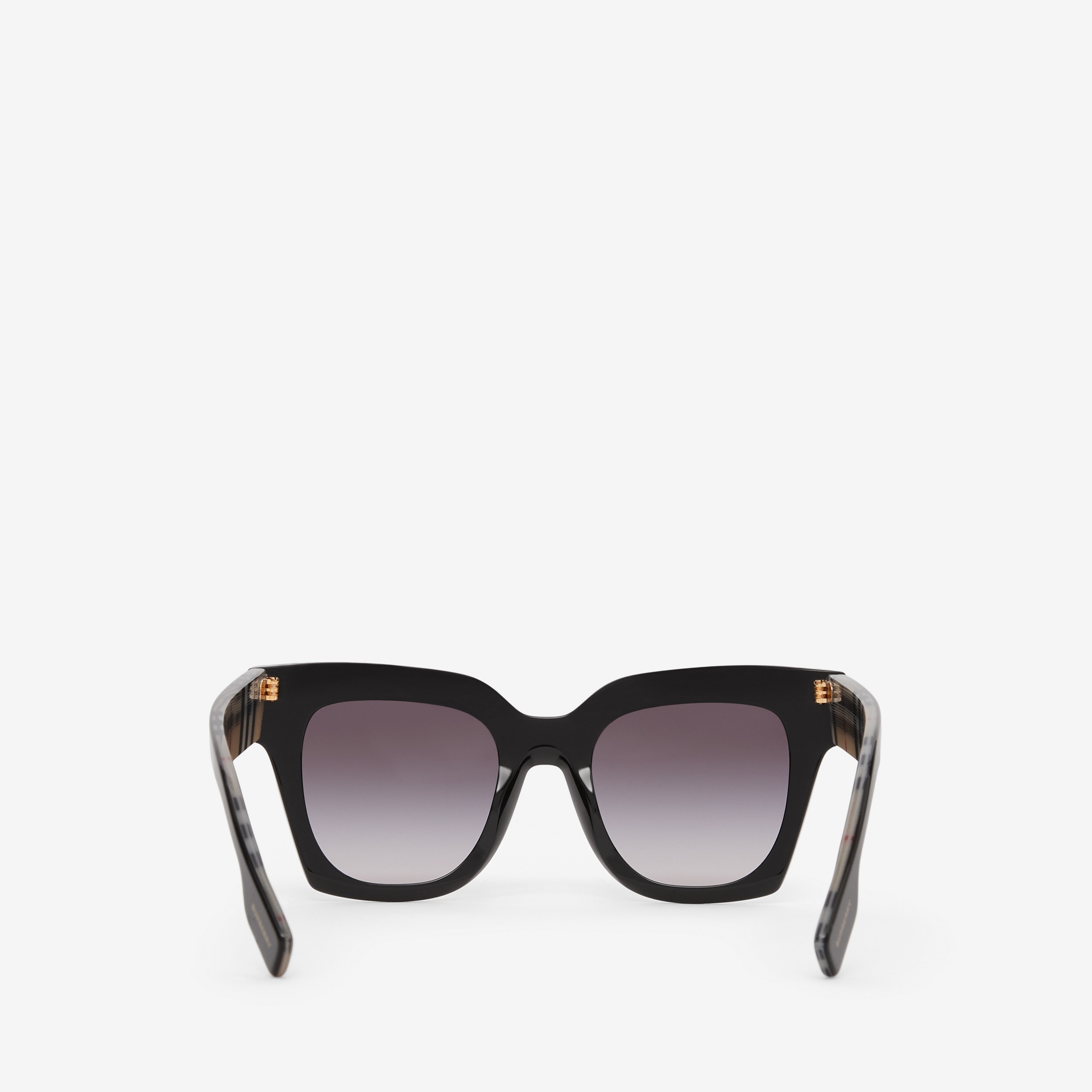 Square Frame Sunglasses in Black/beige - Women | Burberry® Official - 3