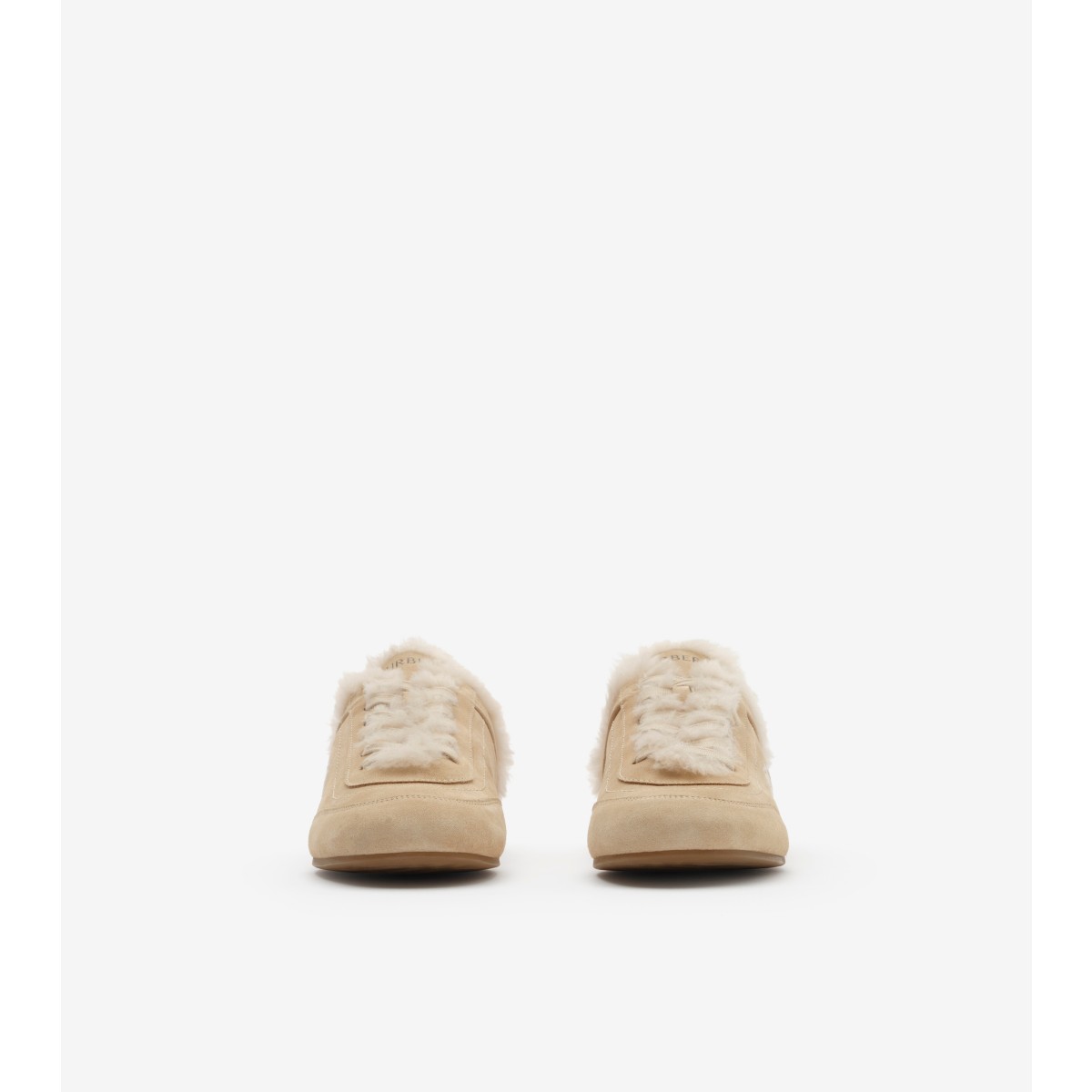  Check Shearling Knight Runner Mules