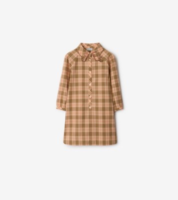 バーバリー♡チェックシャツドレス チェック コットンシャツドレス (サンド) - ウィメンズ