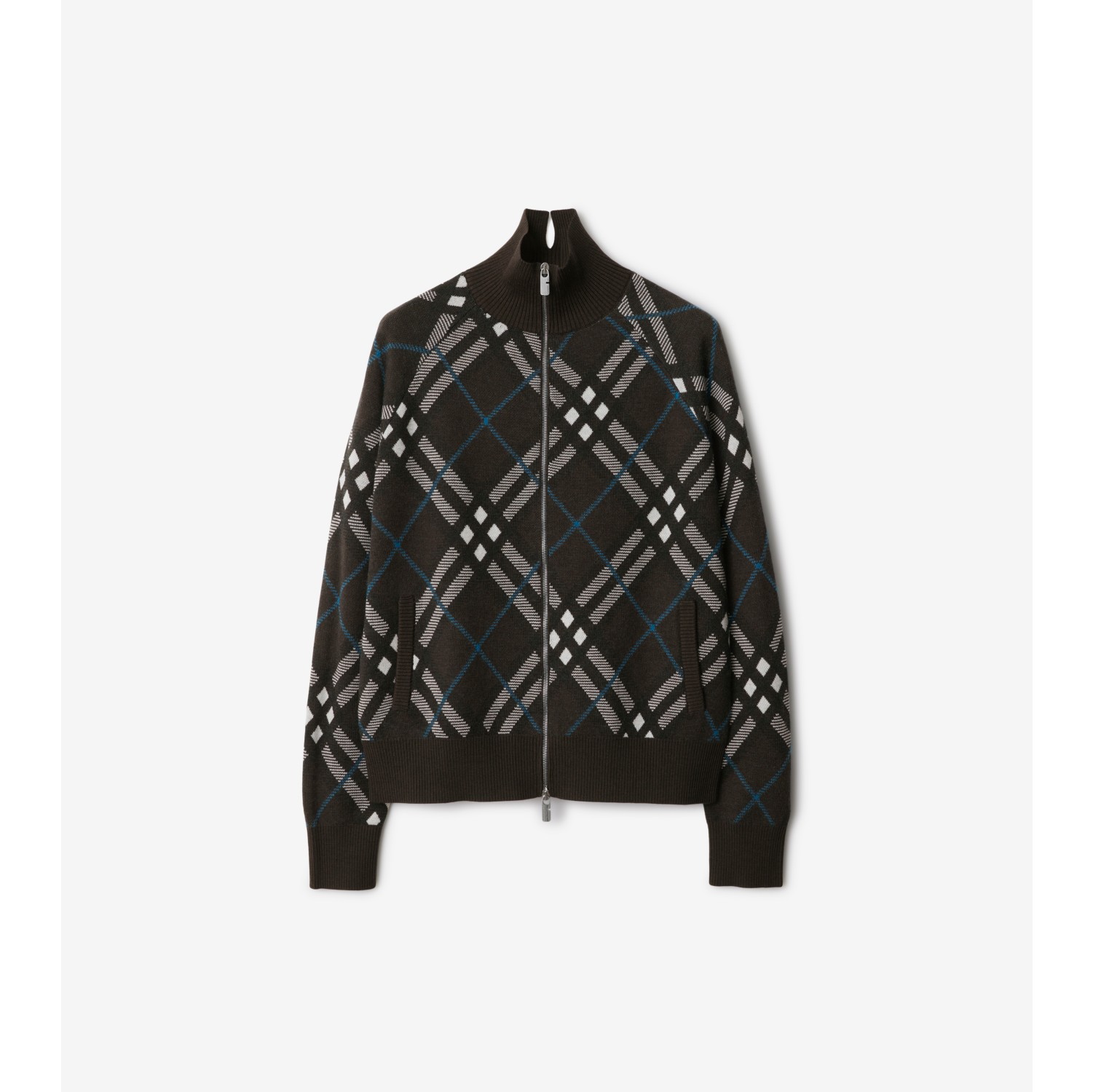 Check Wool Mohair Blend Jacket in Snug - Men, Nylon | Burberry® Official