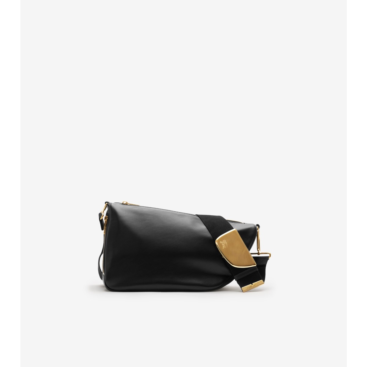 Shop Burberry Medium Shield Messenger Bag In Black