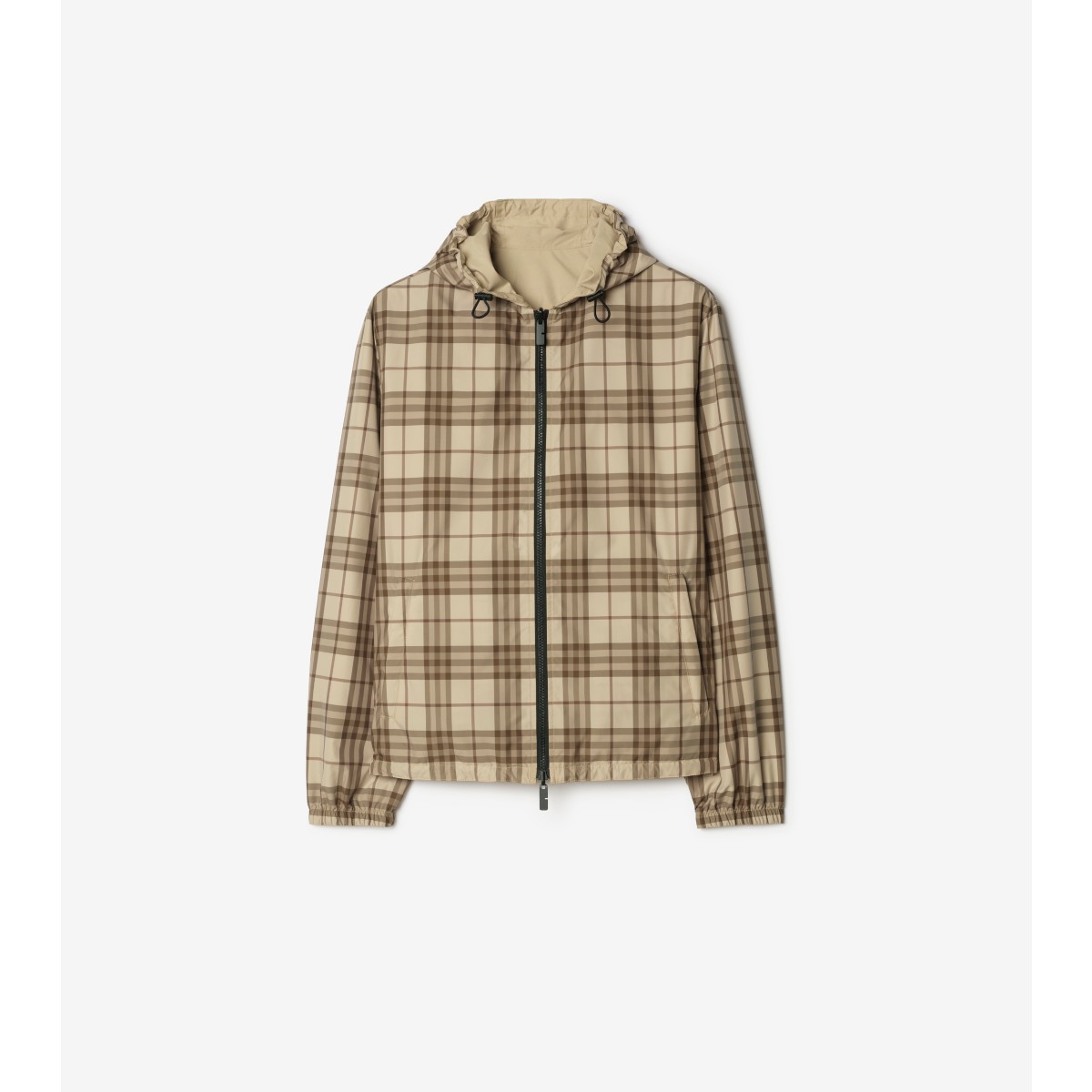  Check Reversible Newport Hooded Jacket