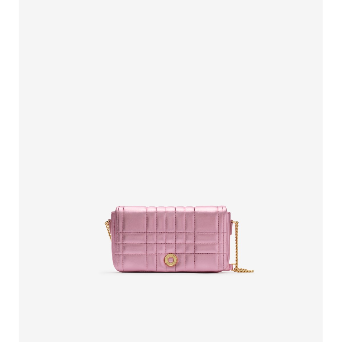  Metallic Small Quilted Leather Crossbody Bag