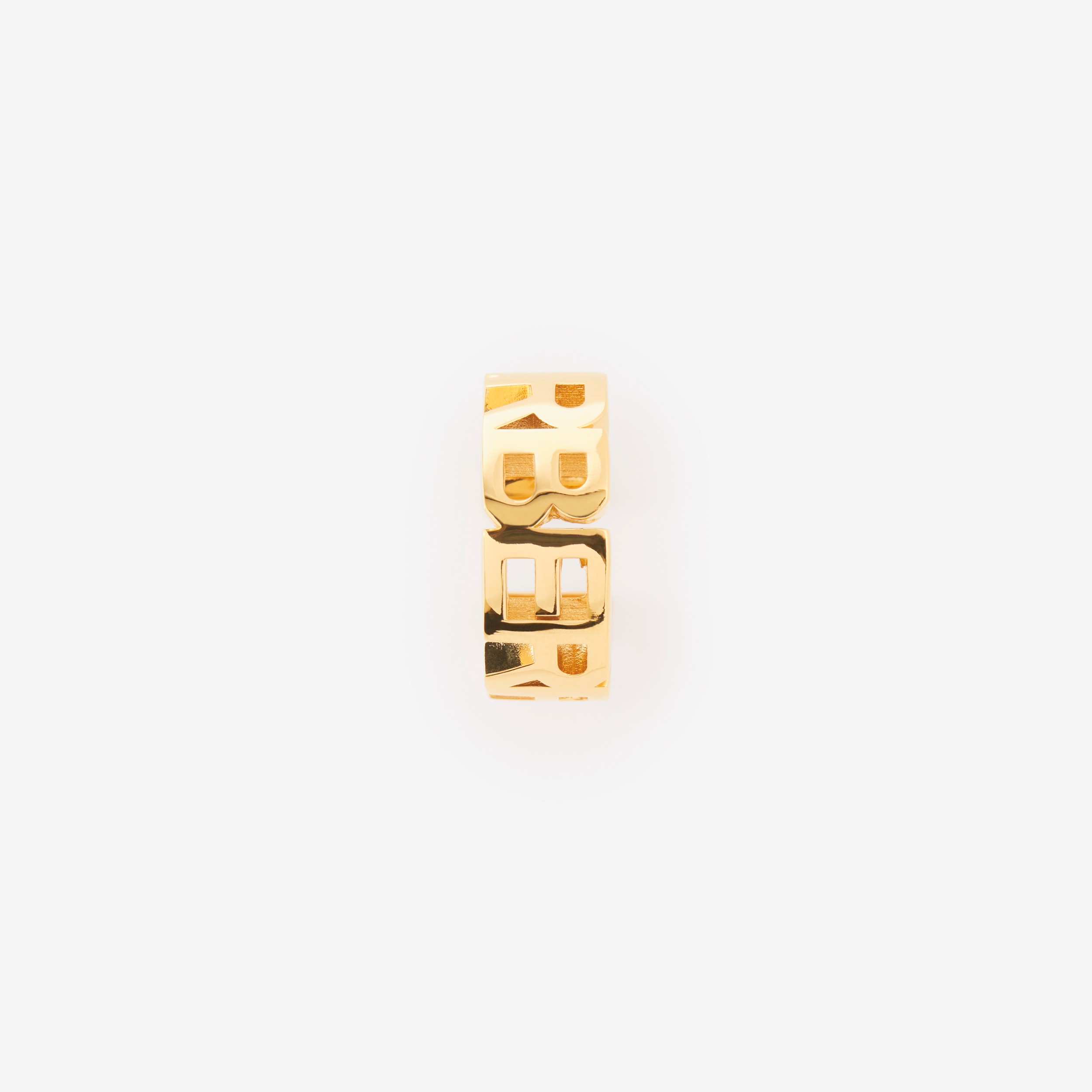 Pendiente ear cuff chapado en oro con logotipo (Dorado Claro) - Mujer | Burberry® oficial - 1