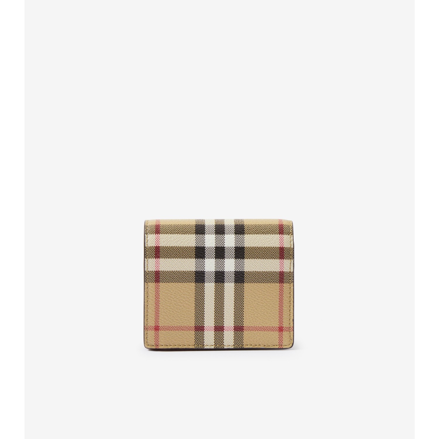 Check and Small Folding Wallet in Beige Women | Burberry® Official