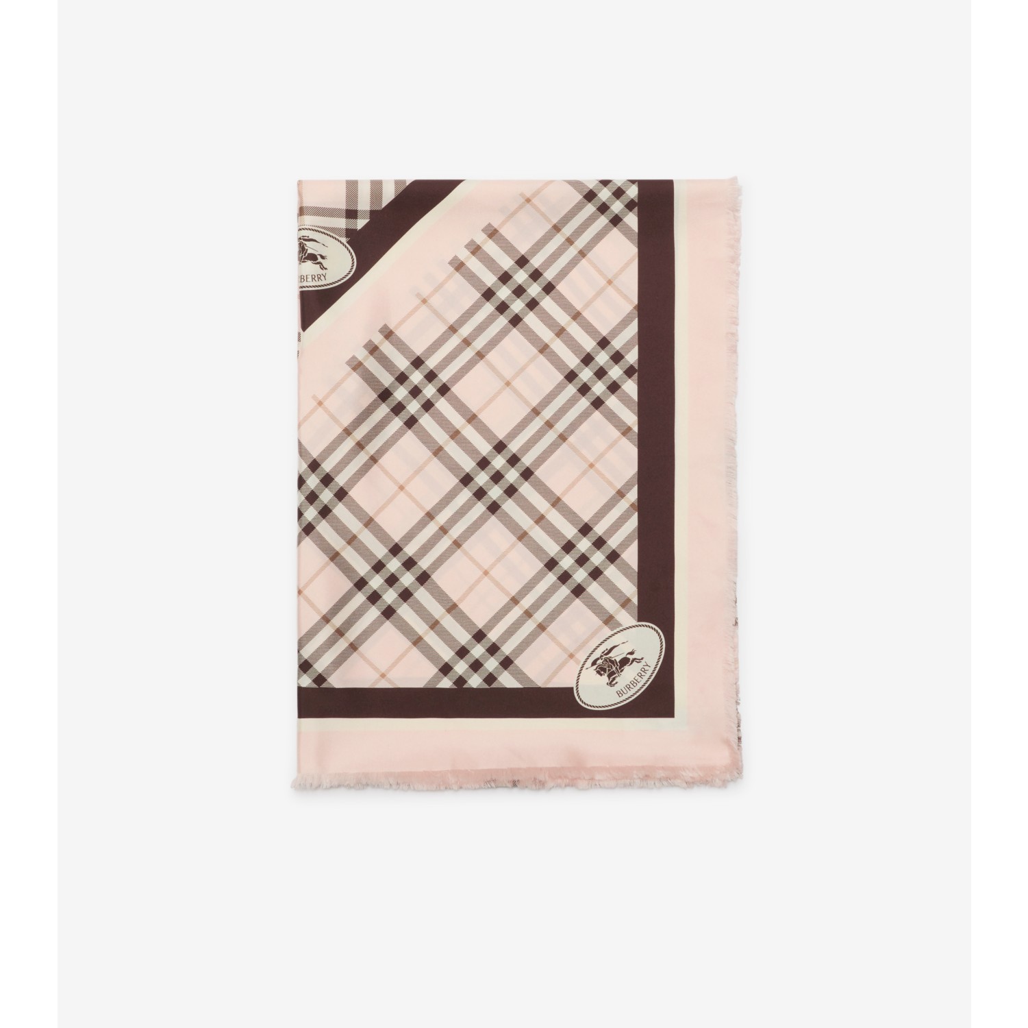 Foulard en soie Check Knight