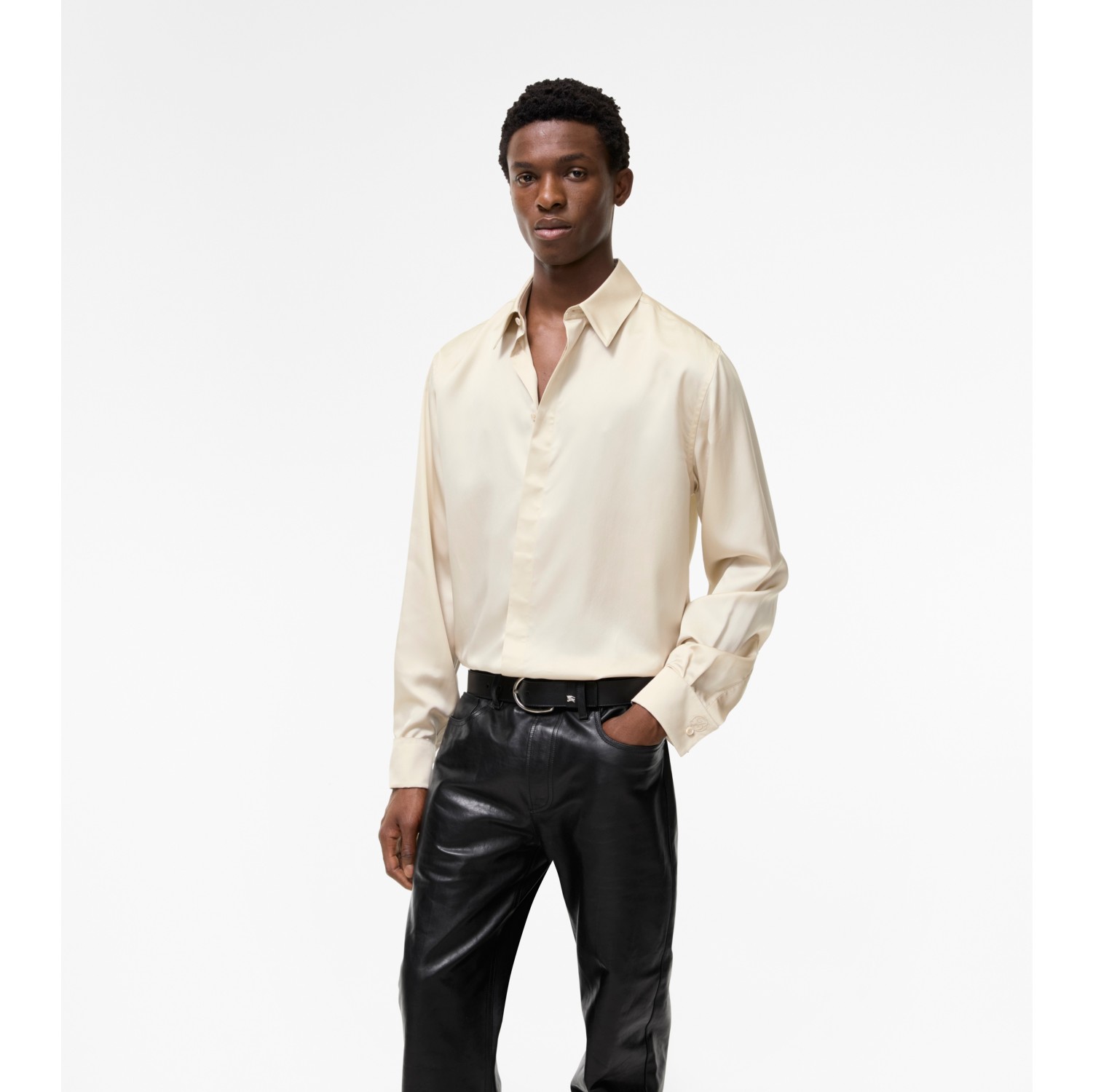 Relaxed Fit Silk Shirt