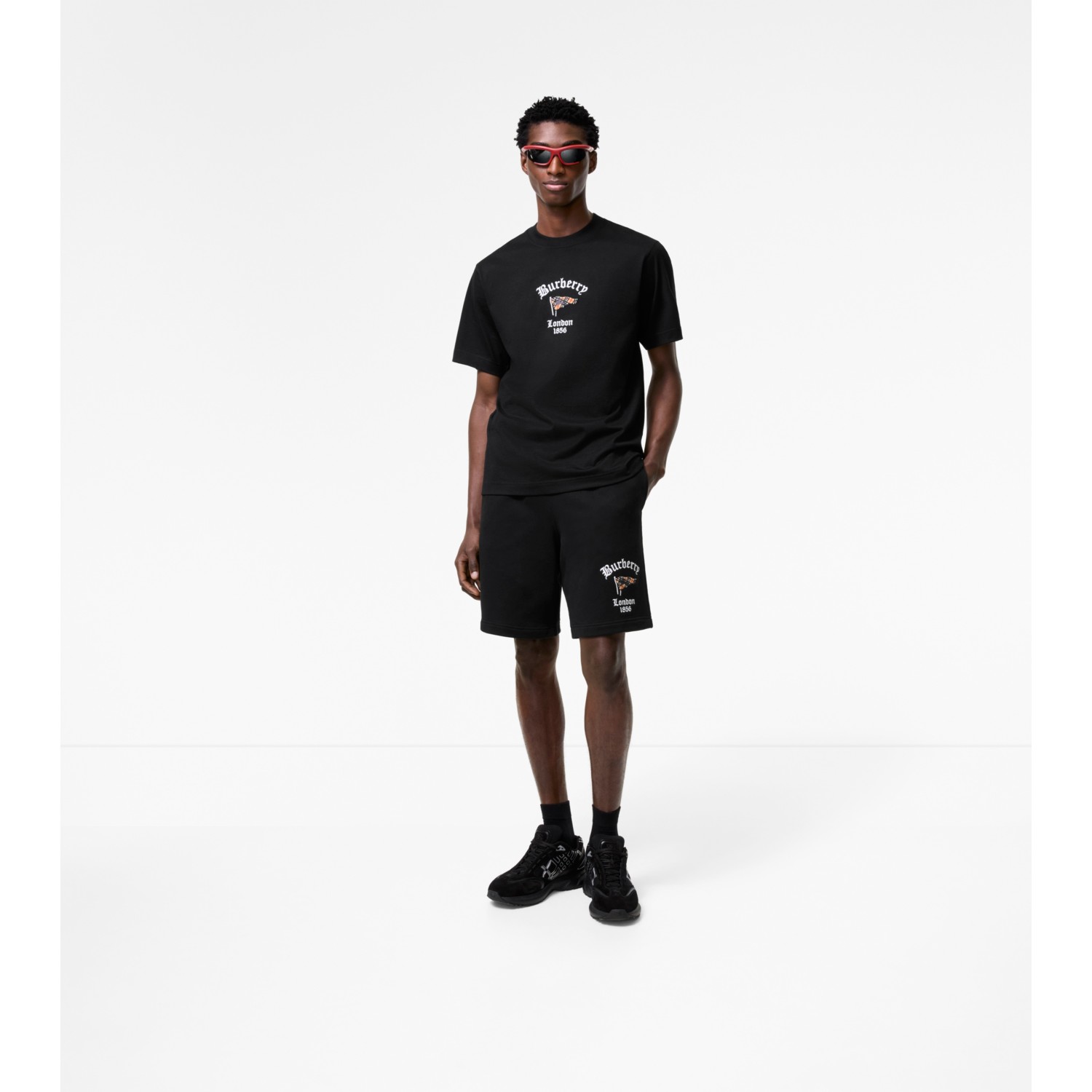 Check Flag Cotton Shorts - thumbnail 2
