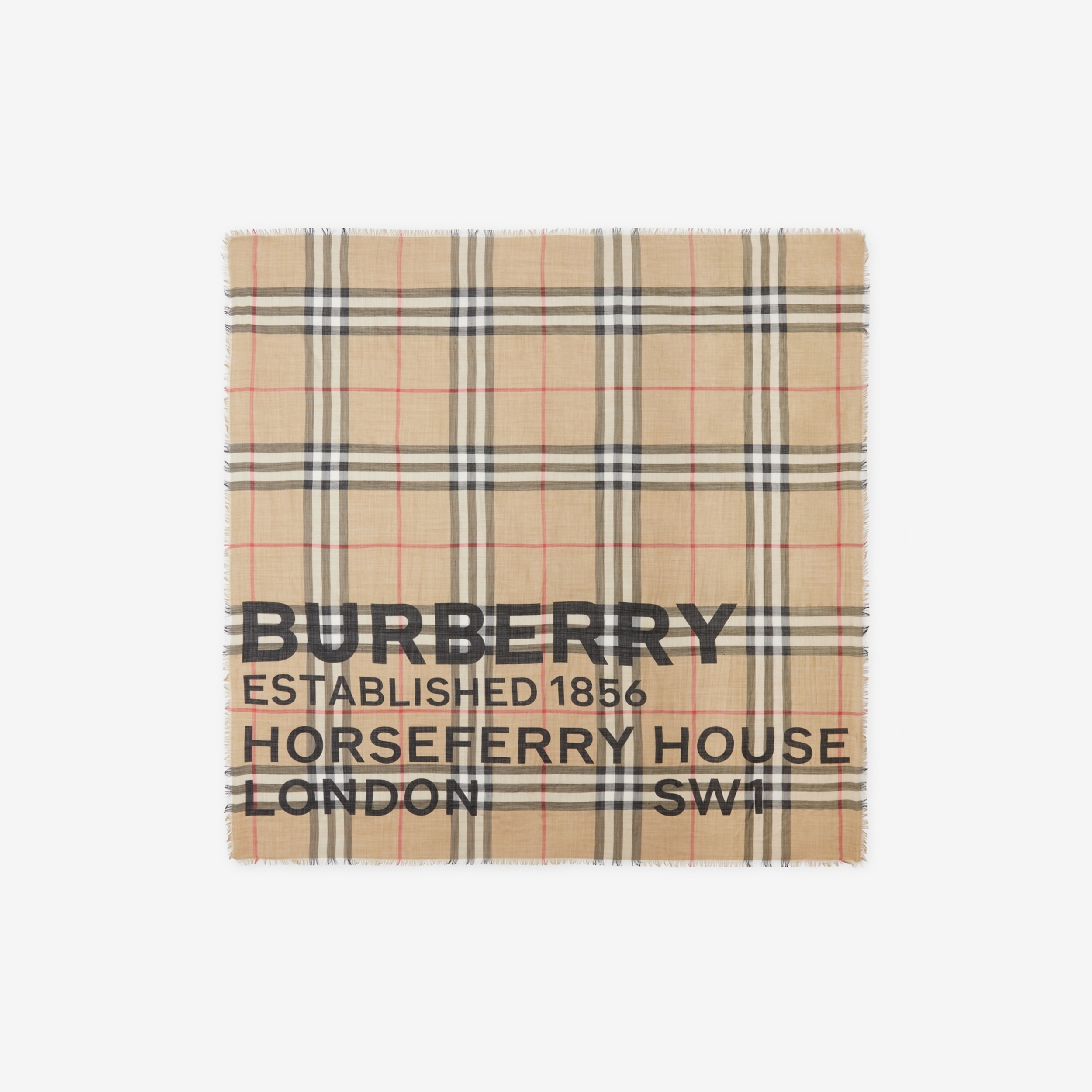 モンタージュプリント ウールシルク ラージ スクエアスカーフ