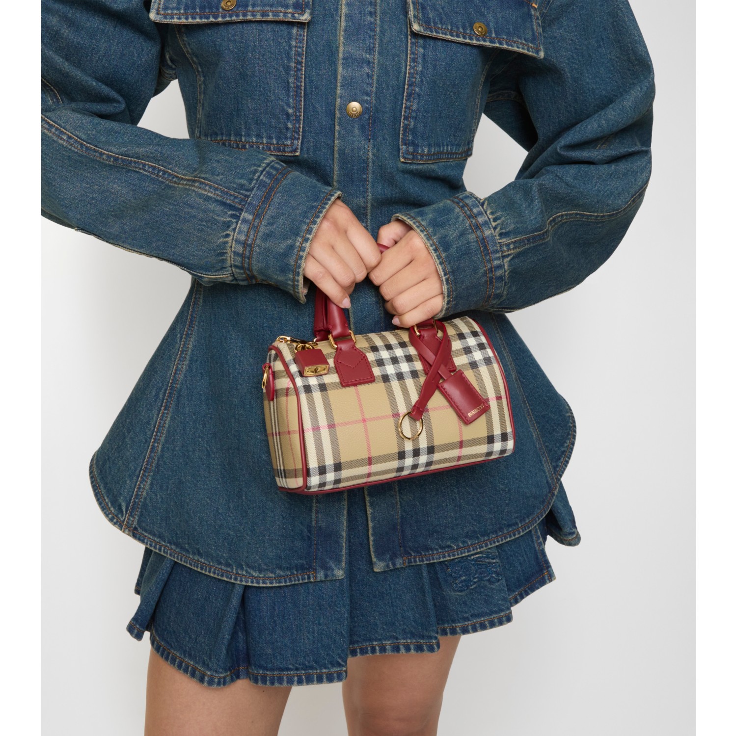 Mini Check Bowling Bag