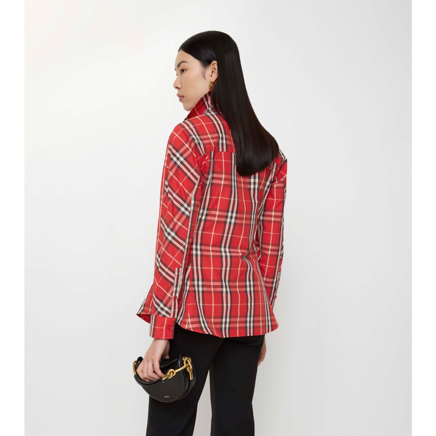 Slim Fit Check Cotton Shirt