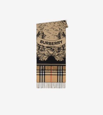 Burberry Equestian Knight-print jacquard silk top - Neutrals