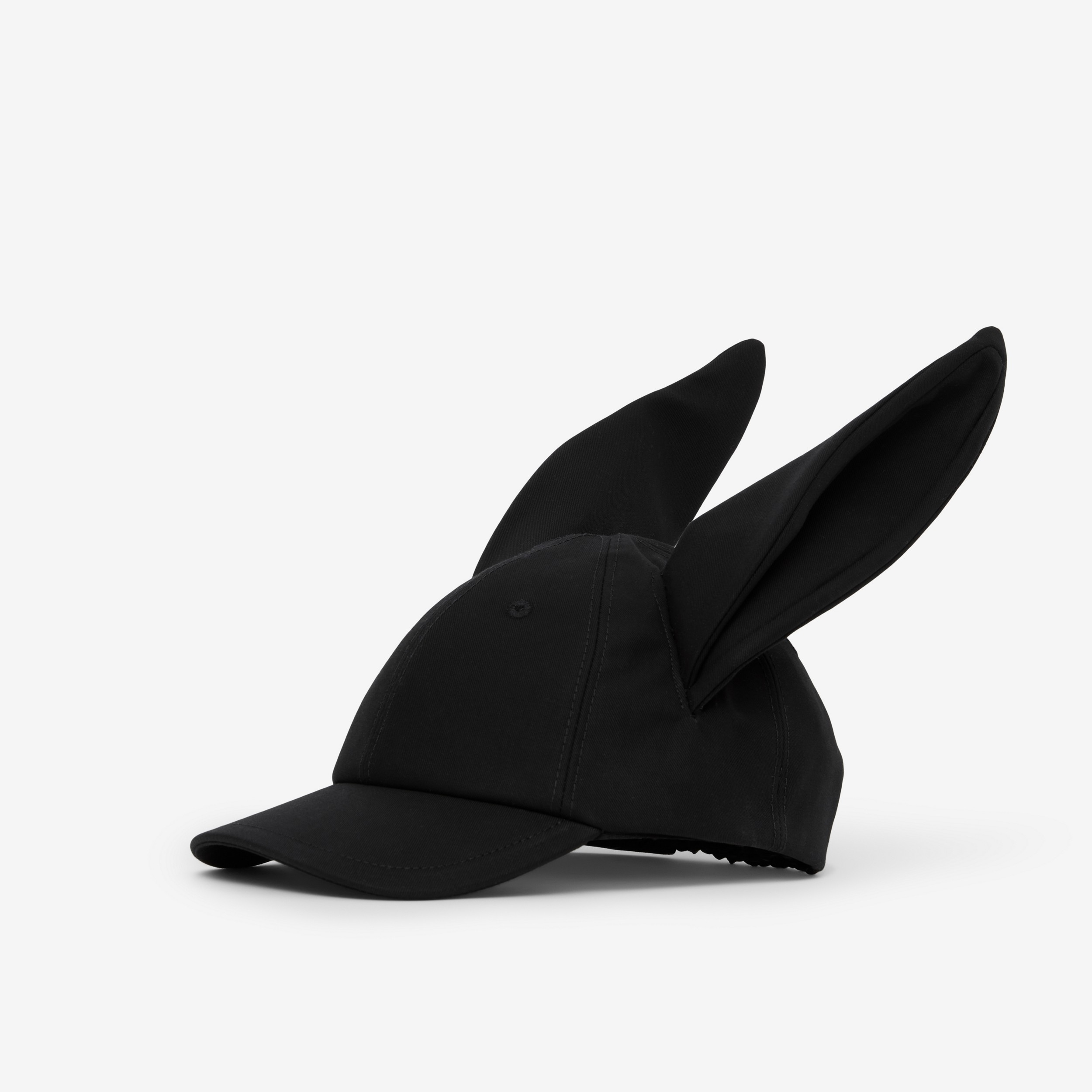 Gorra de béisbol en algodón de gabardina con orejas de conejo (Negro) - Niños | Burberry® oficial - 3