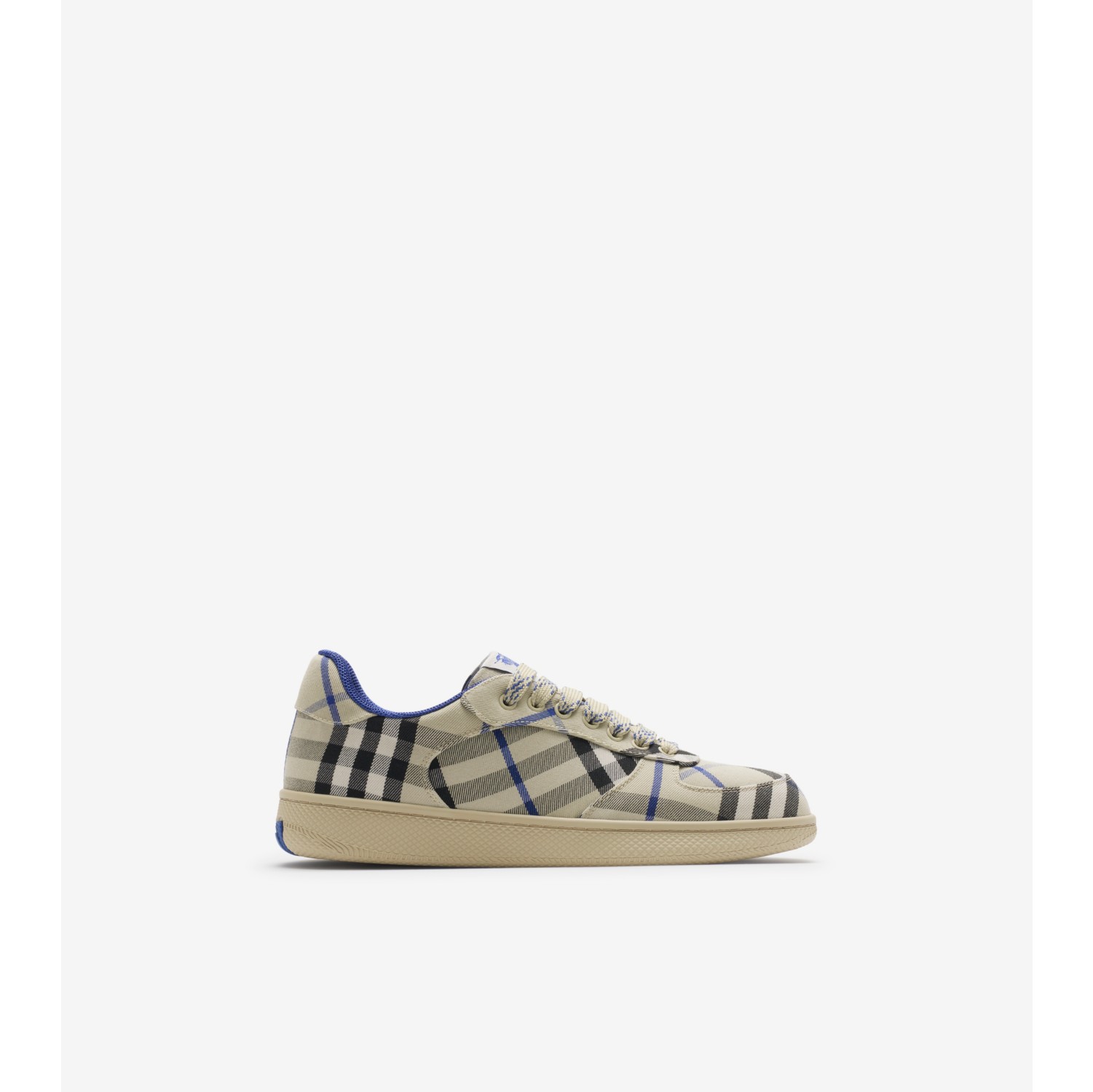 Check Terrace Sneakers in Lichen check Women Burberry Official