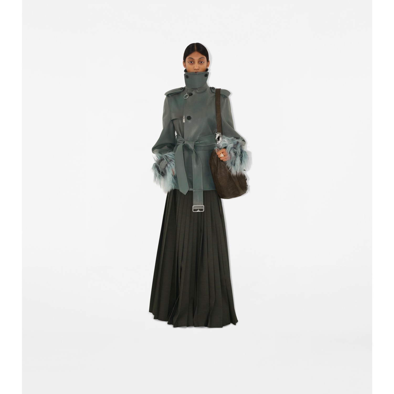 Leather Trench Jacket
