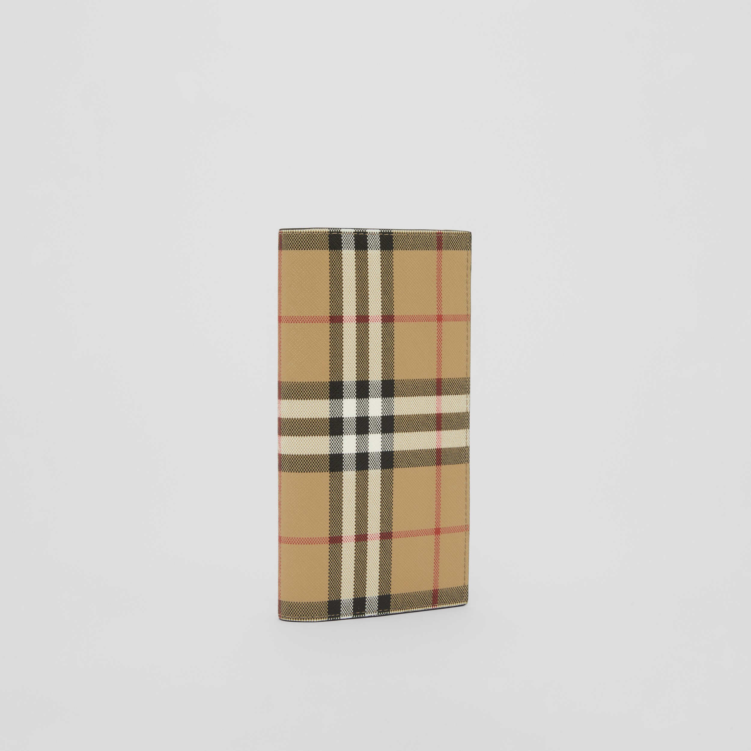 Vintage Check and Leather Continental Wallet in Archive Beige - Men | Burberry® Official - 4