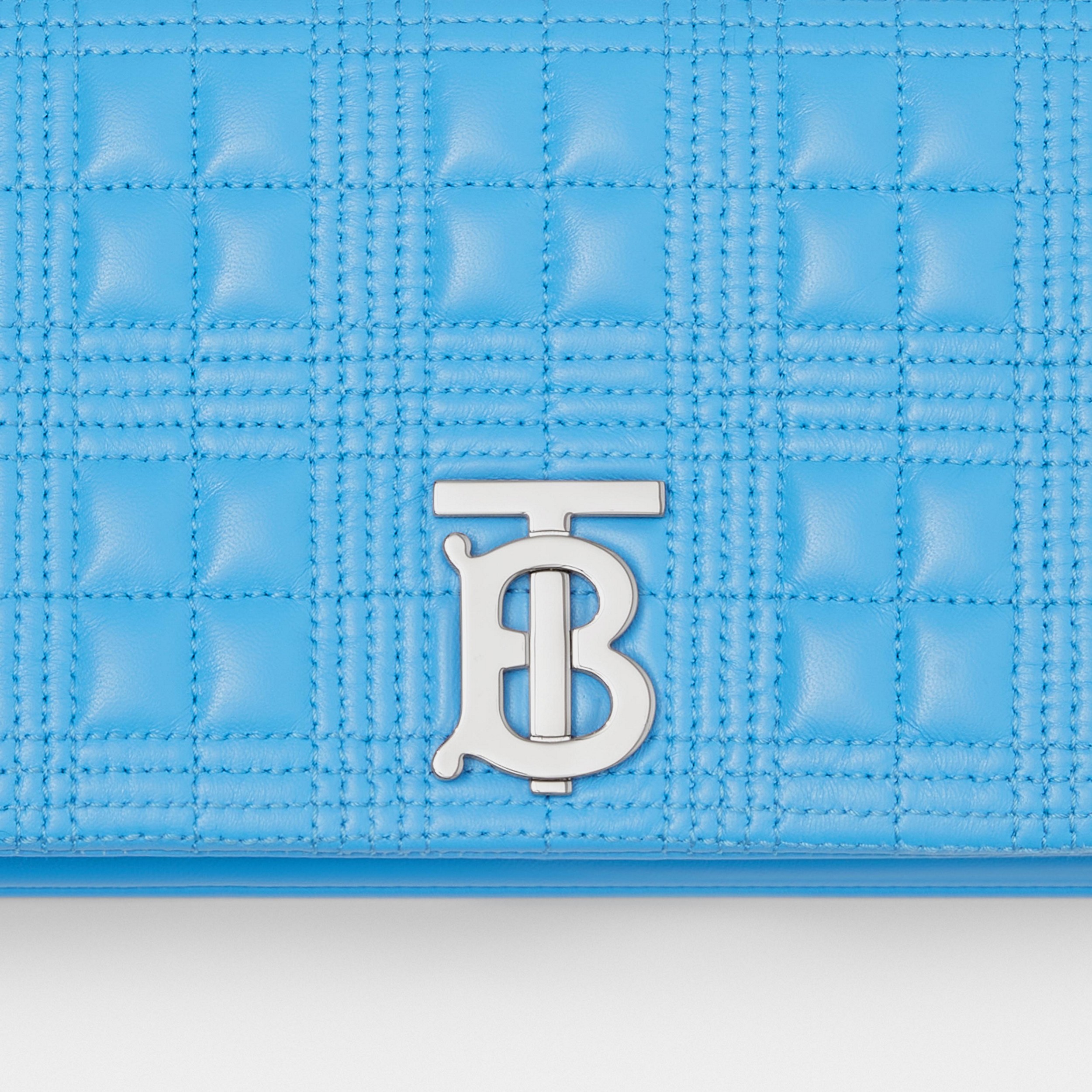 Small Quilted Lambskin Lola Bag in Bright Sky Blue - Women | Burberry® Official - 2