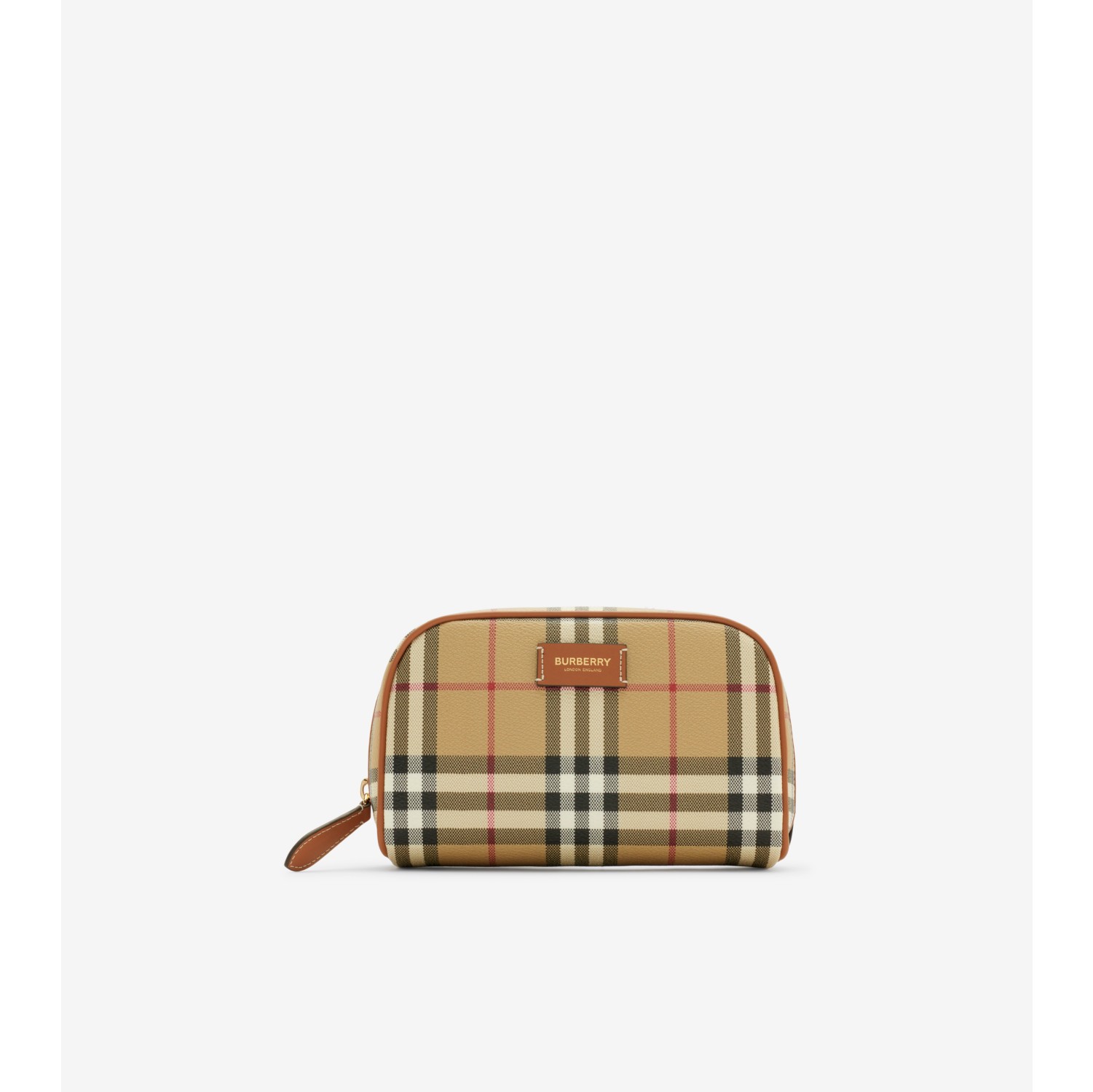 Small Check Travel Pouch