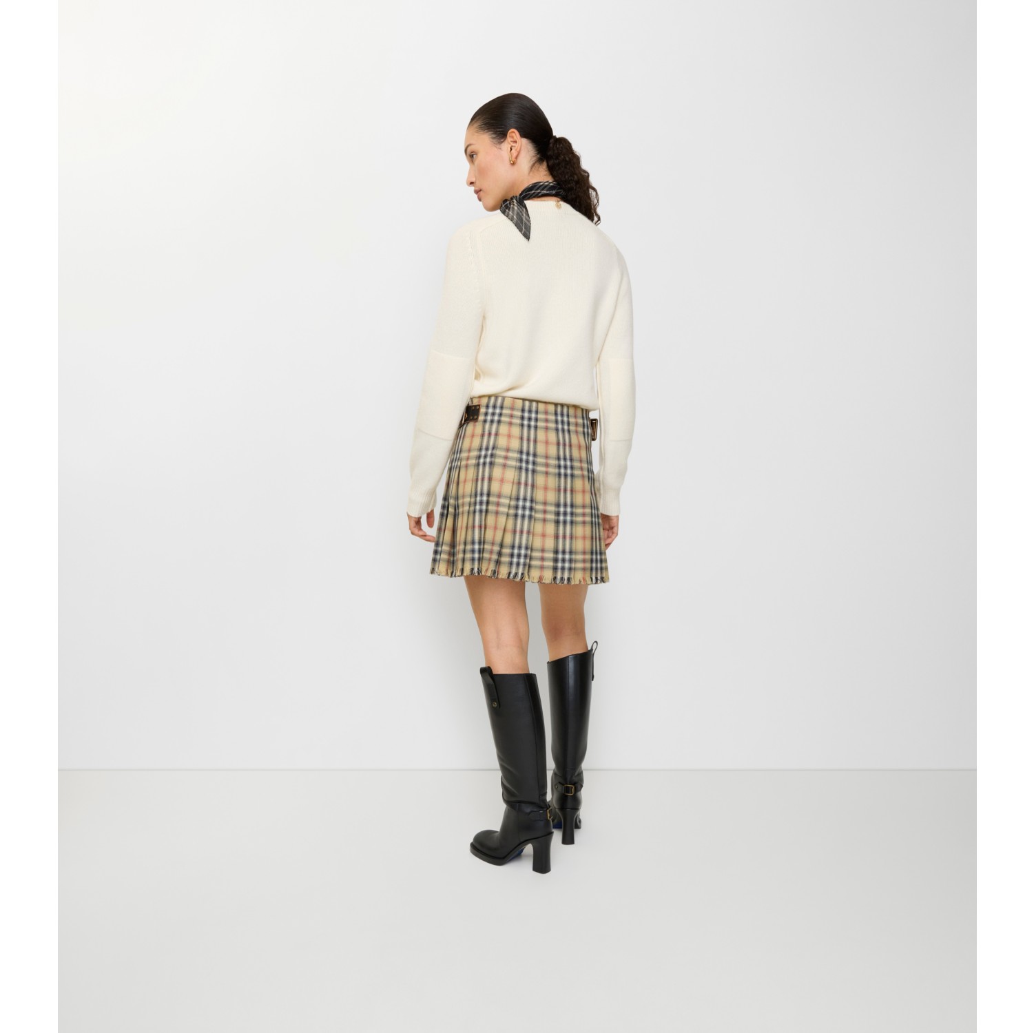 Check Wool Mini Kilt