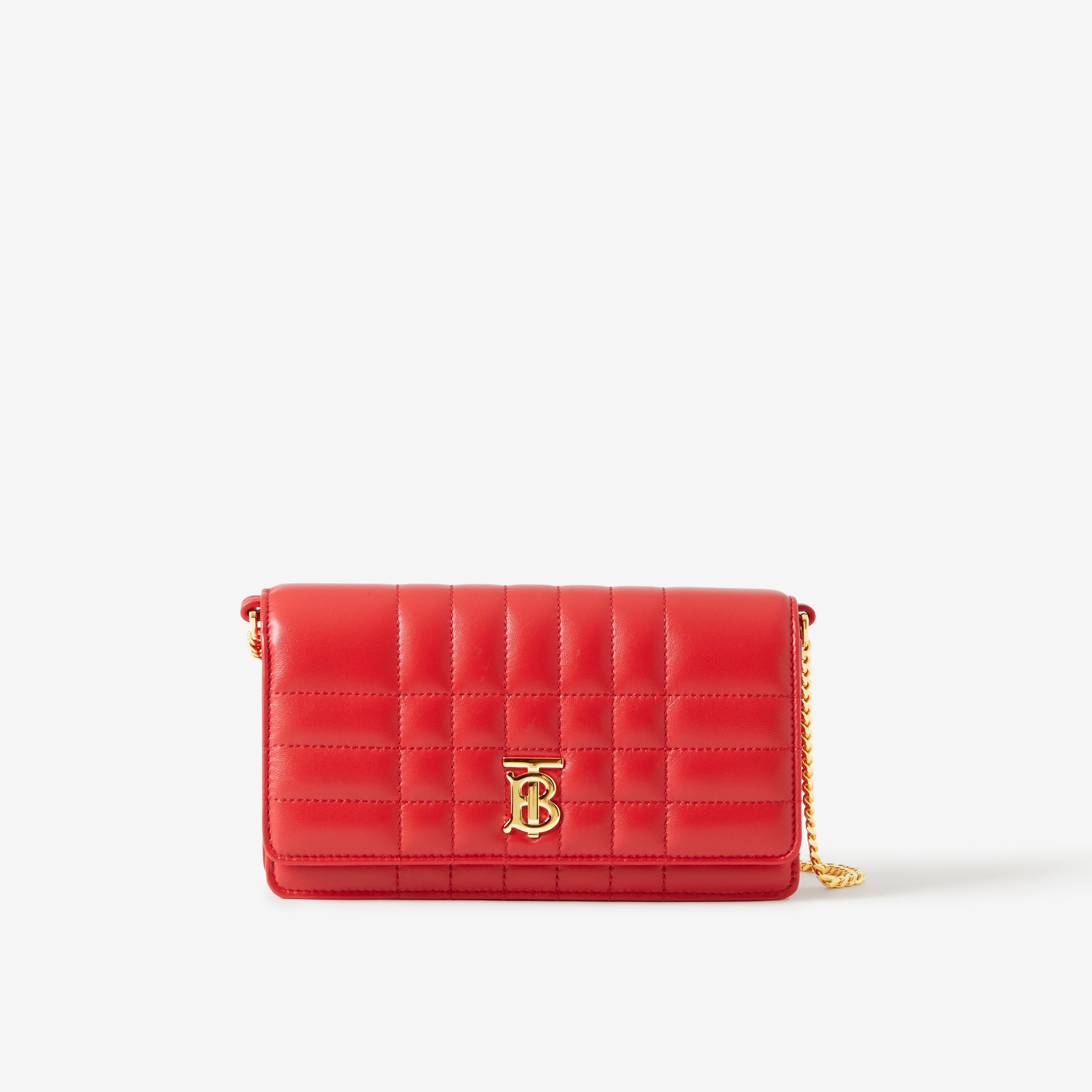 Lola Clutch in Bright Red - Women | Burberry® Official - 1