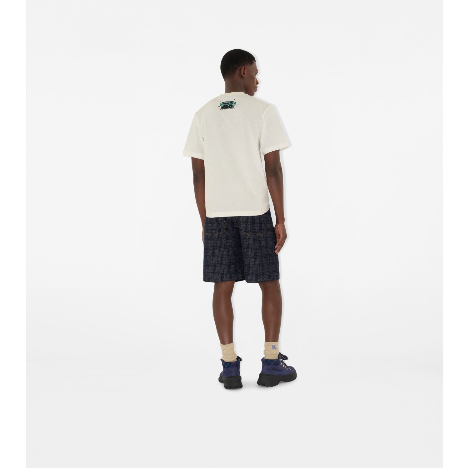 Short en denim Check