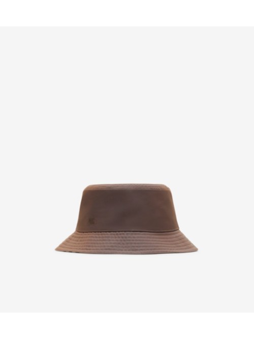 Shop Burberry Reversible Cotton Bucket Hat In Dusk