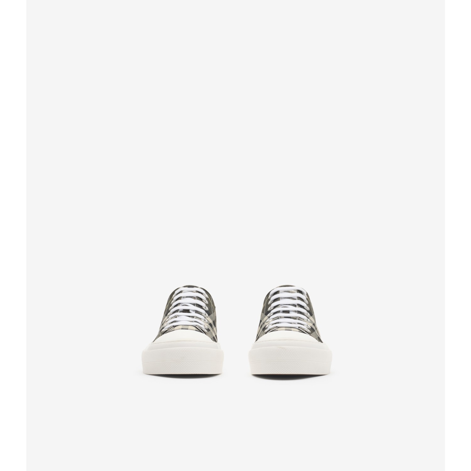 Check Nylon Blend Sneakers