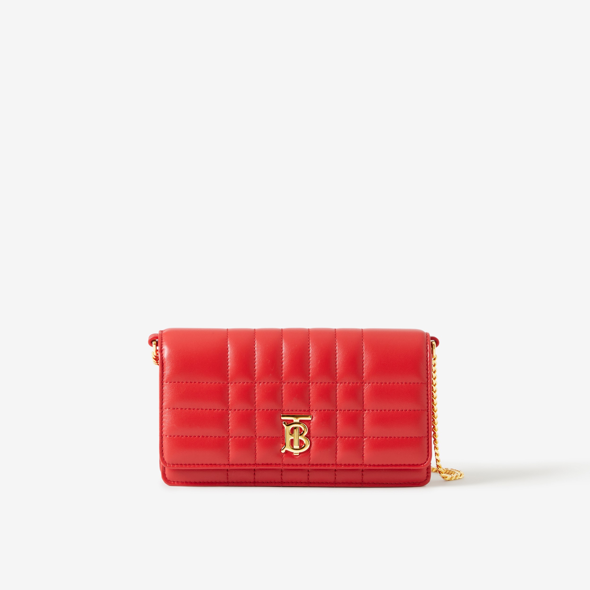 Lola Clutch in Bright Red - Women | Burberry® Official - 1