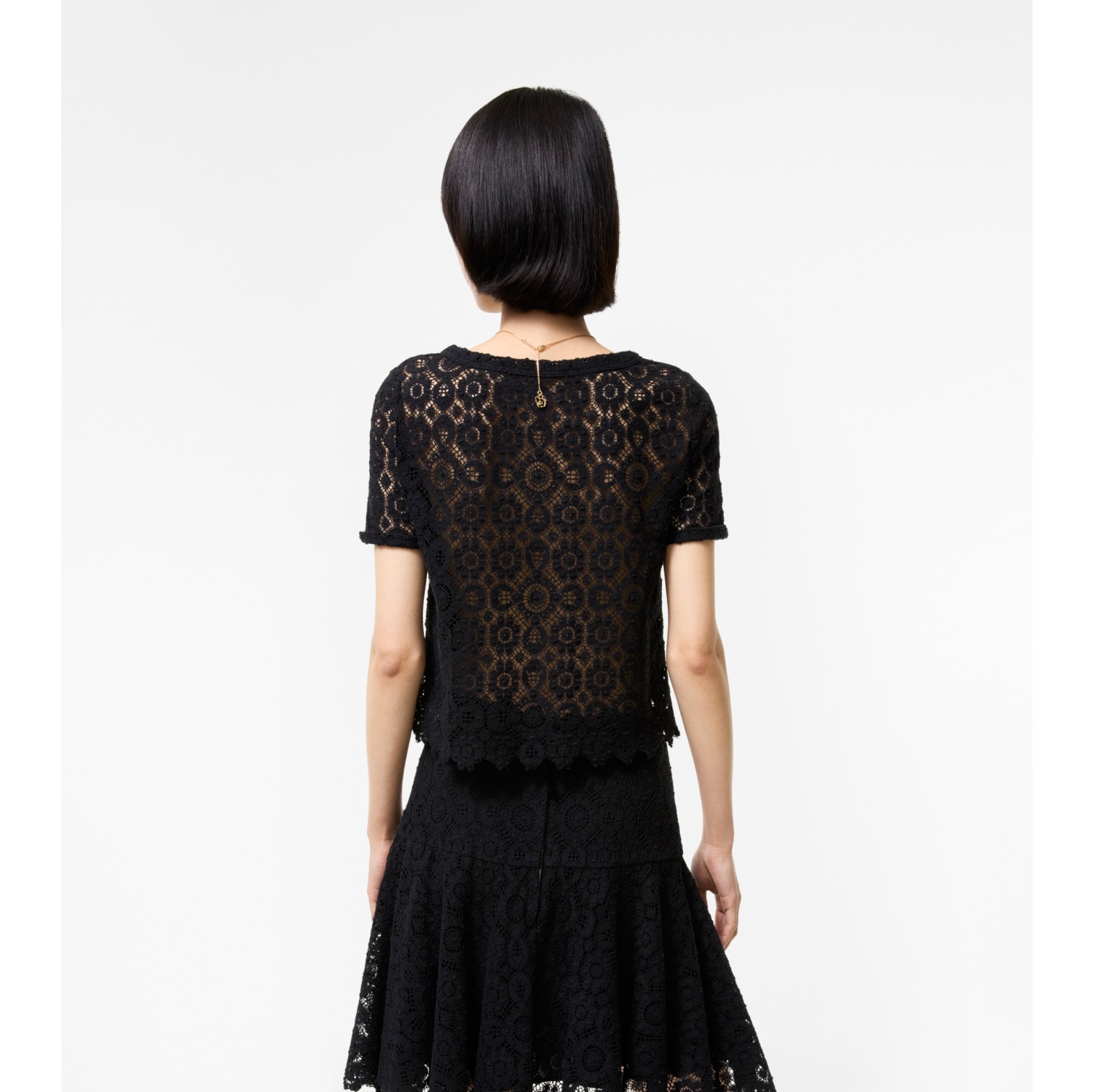 Floral Lace Blouse in Black - Women | Burberry® Official