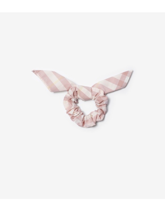 Check Cotton Scrunchie