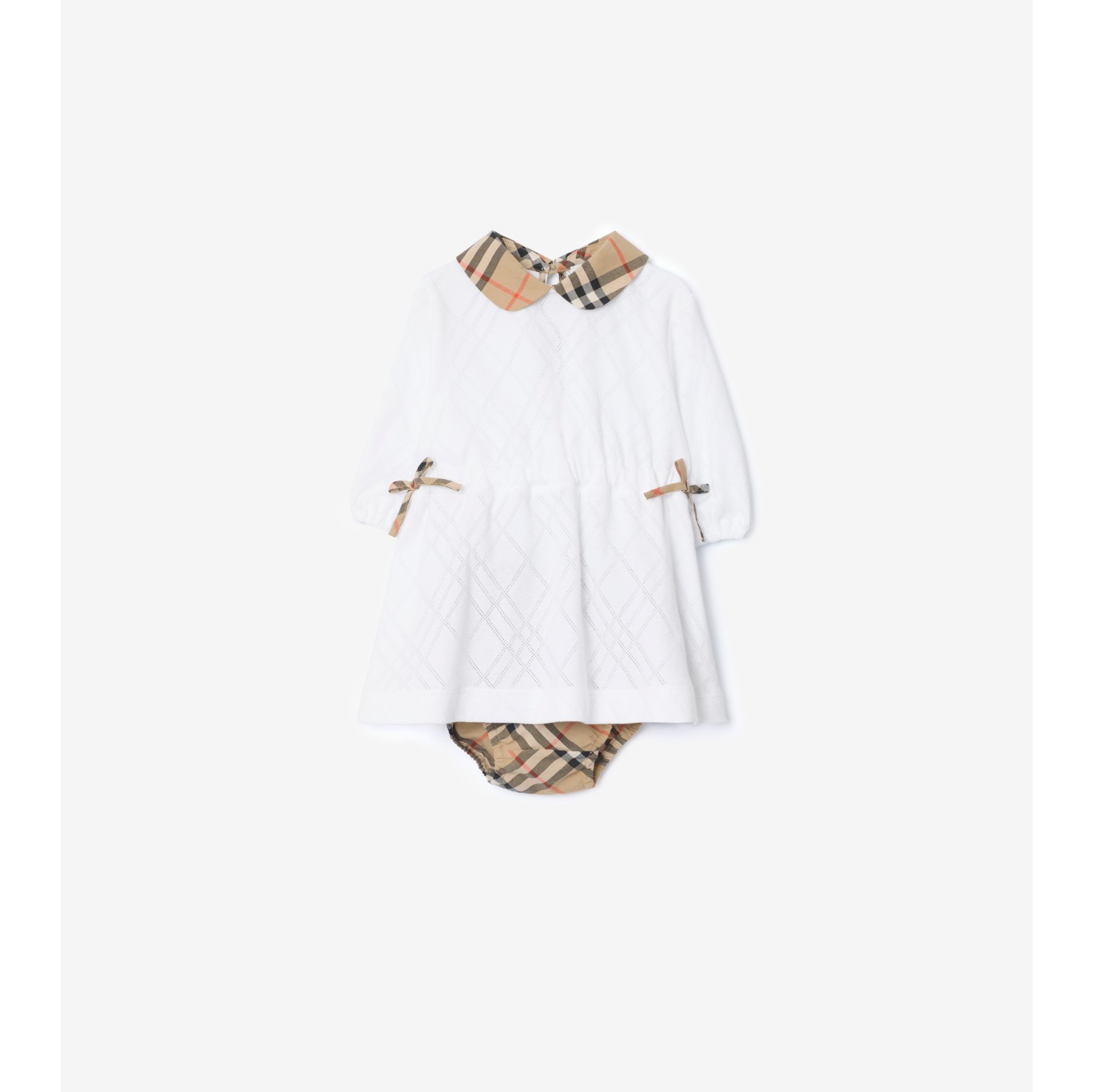 Check Cotton Dress with Bloomers