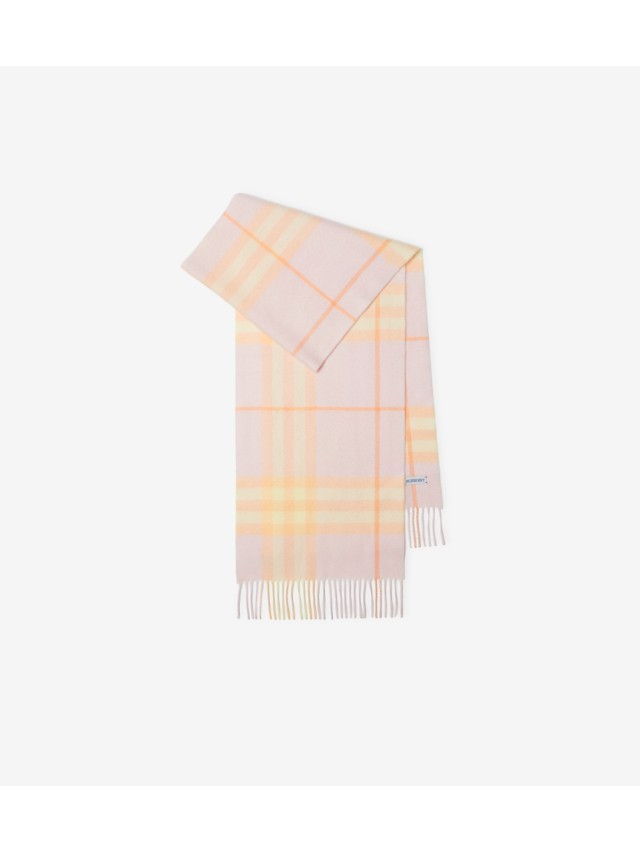 Check Cashmere Scarf