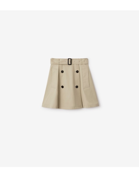 Mini-Trenchrock aus Gabardine