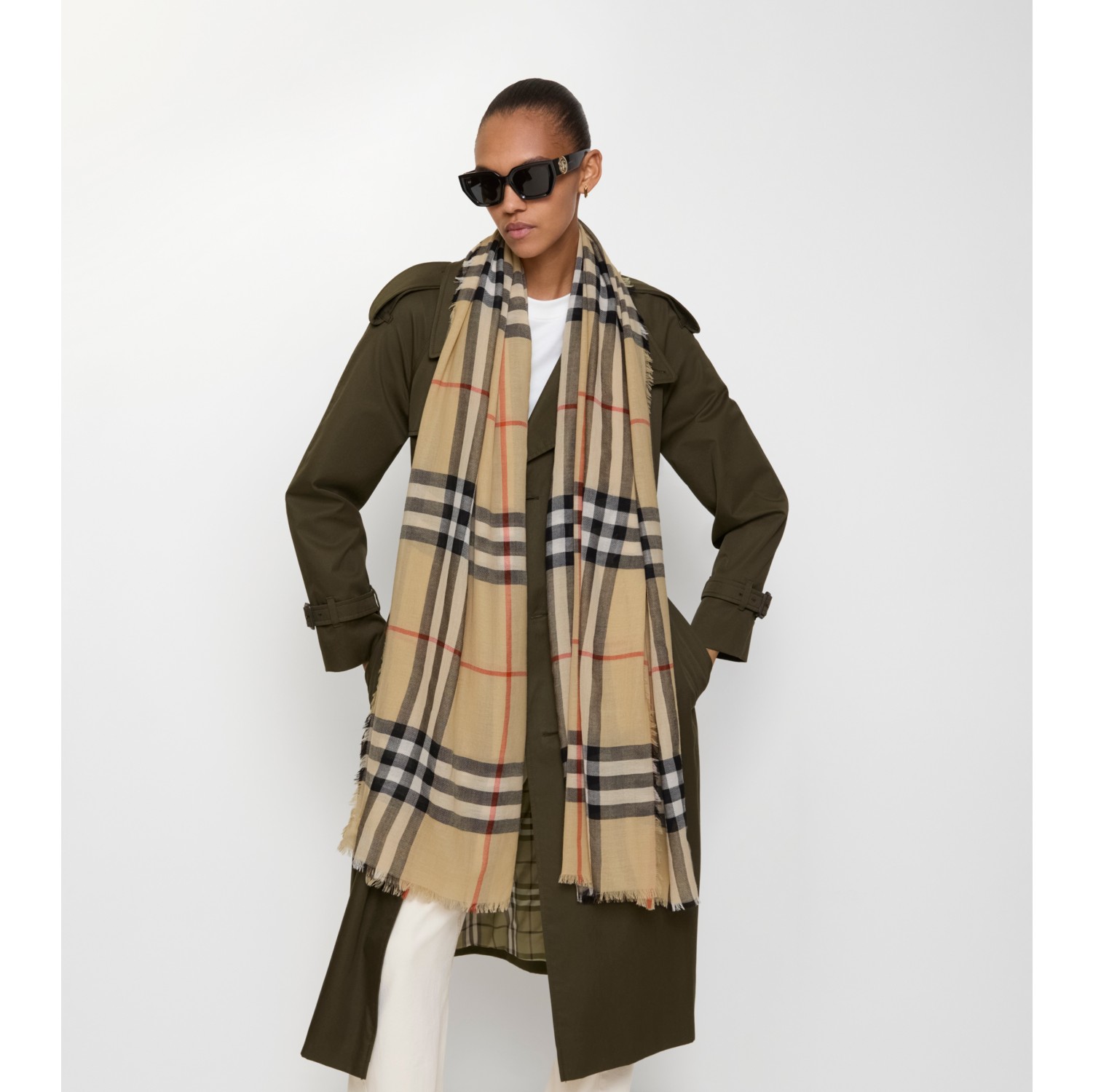 Écharpe en laine Check