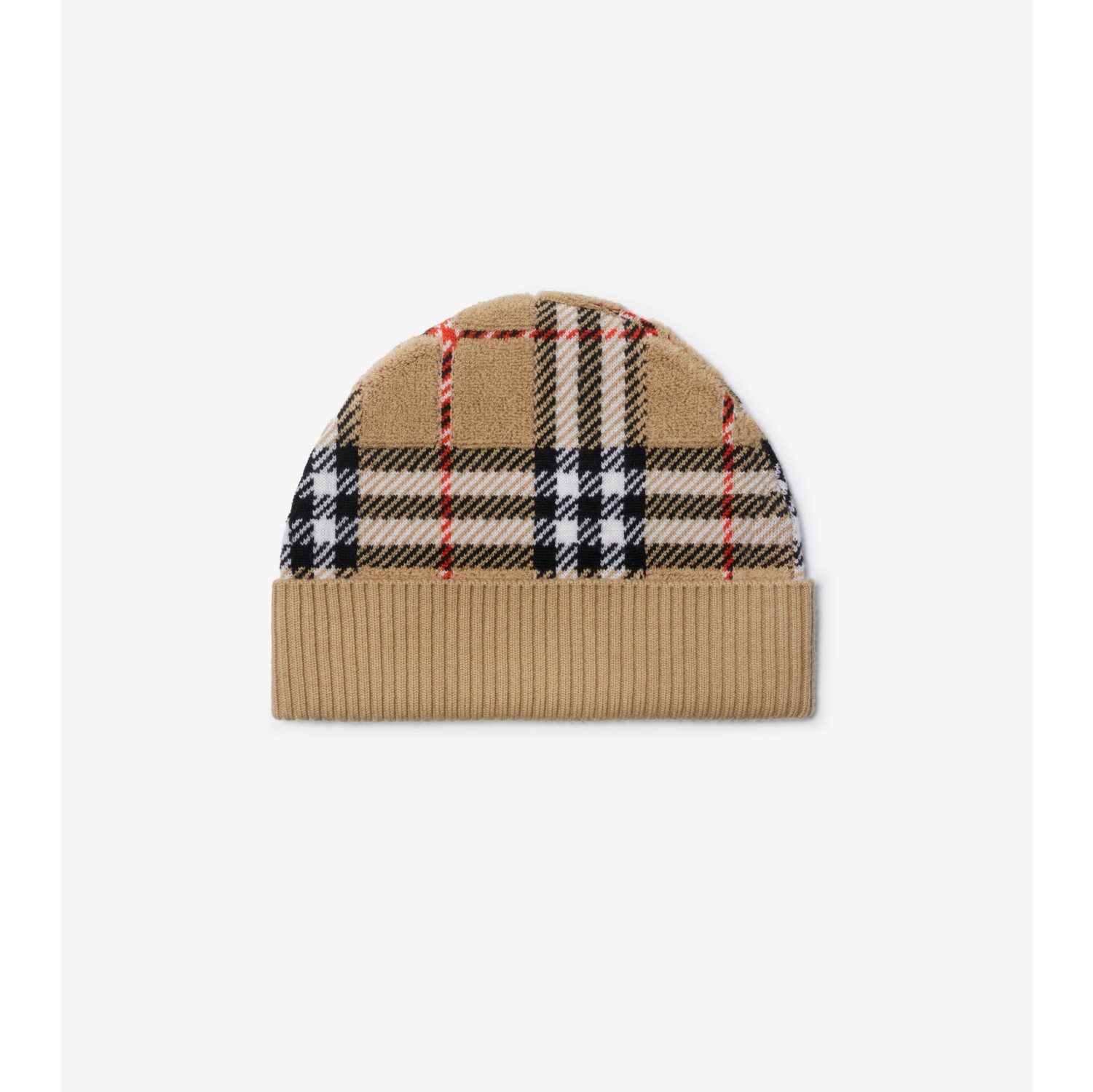 Check Wool Beanie