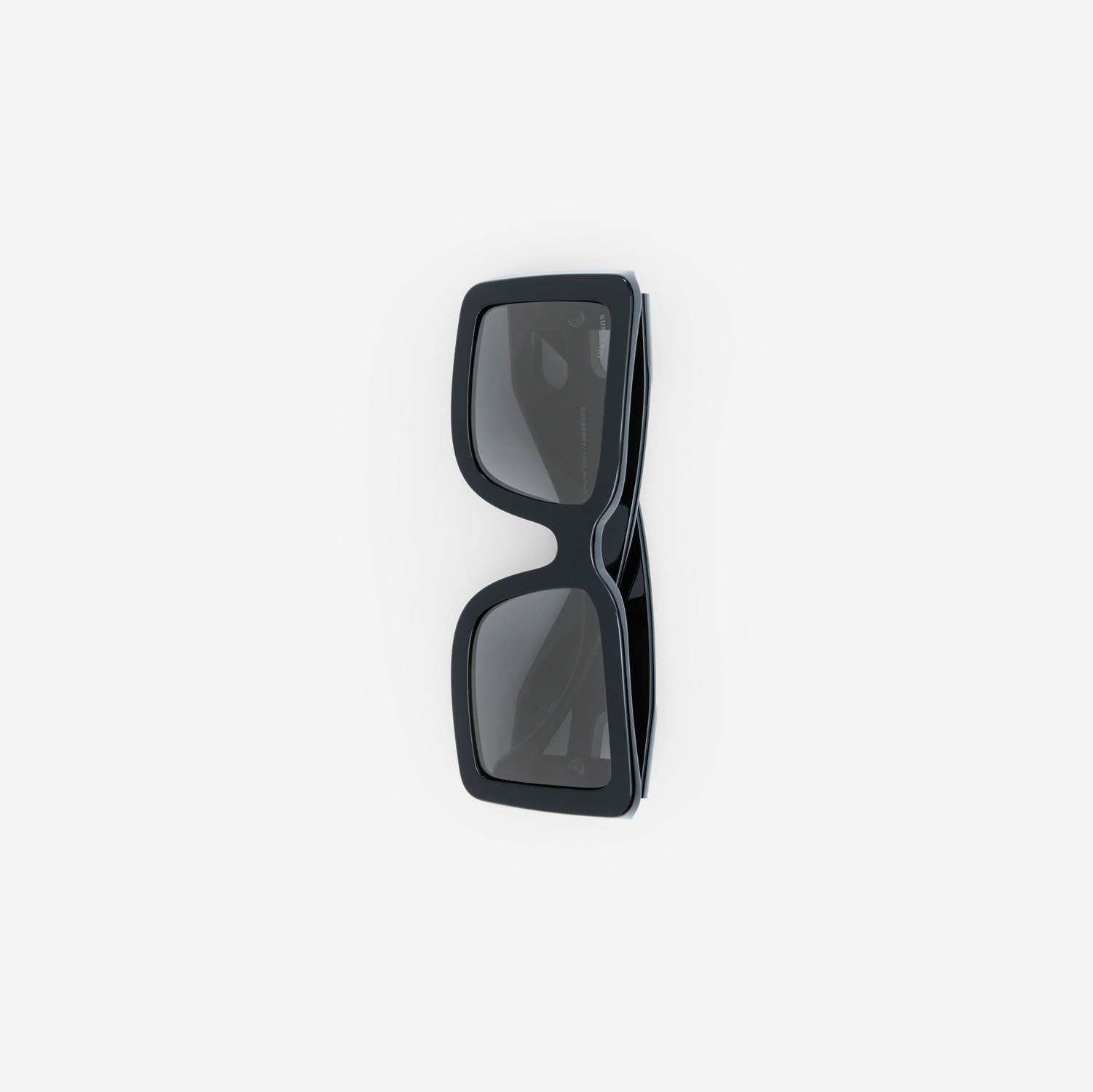 Gafas de sol con montura cuadrada y motivo de letra B (Negro) - Mujer | Burberry® oficial