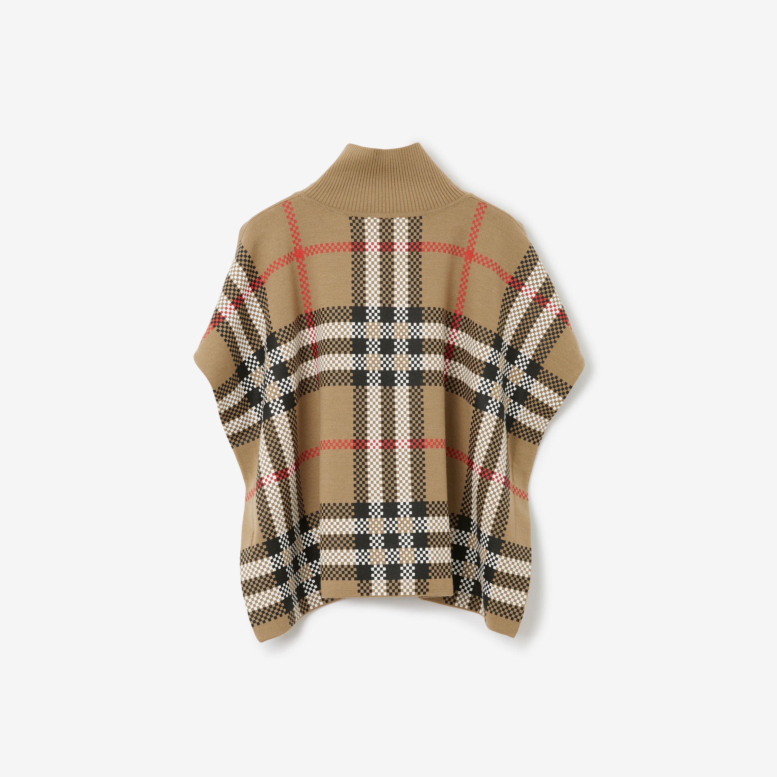 Cape aus Wolle in Check (Vintage-beige) | Burberry® - 2