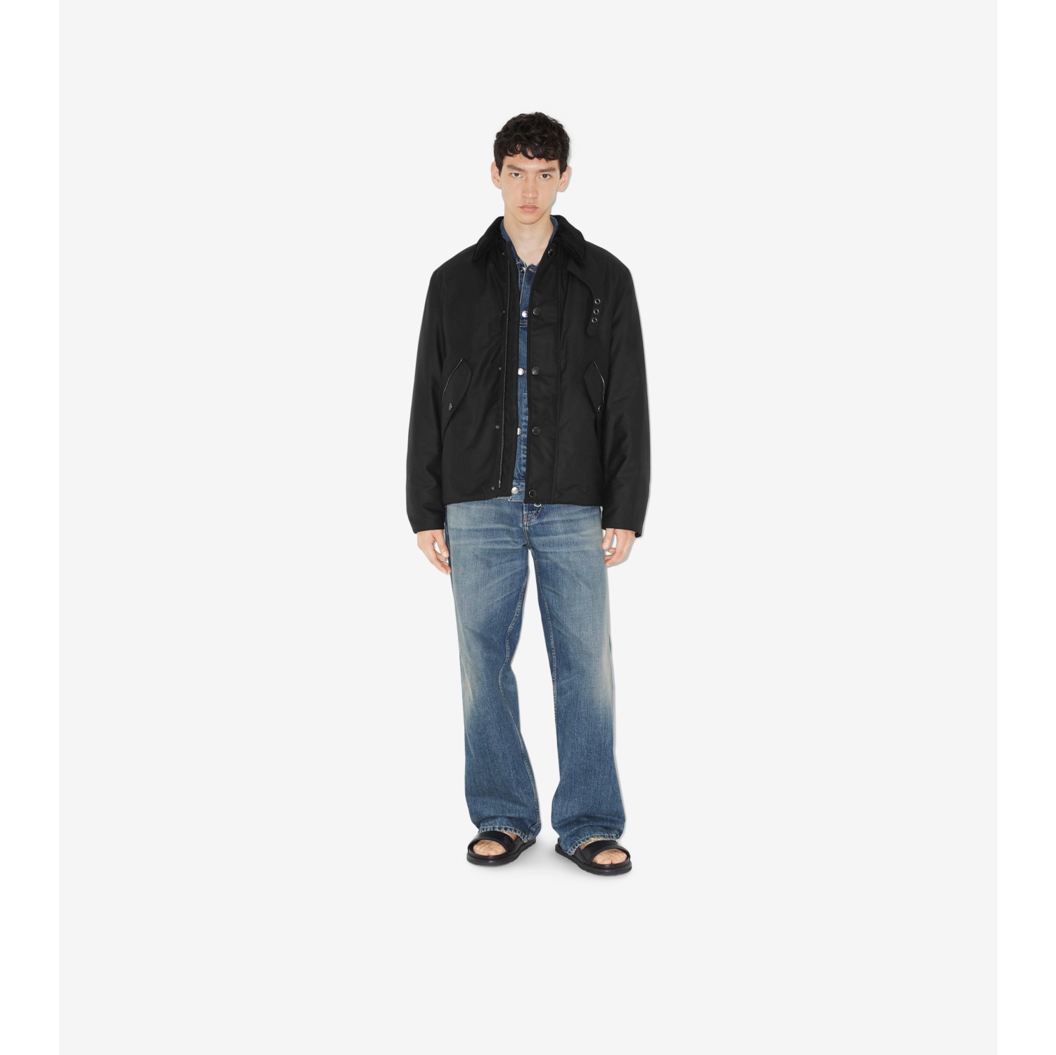 Burberry waxed hot sale cotton jacket